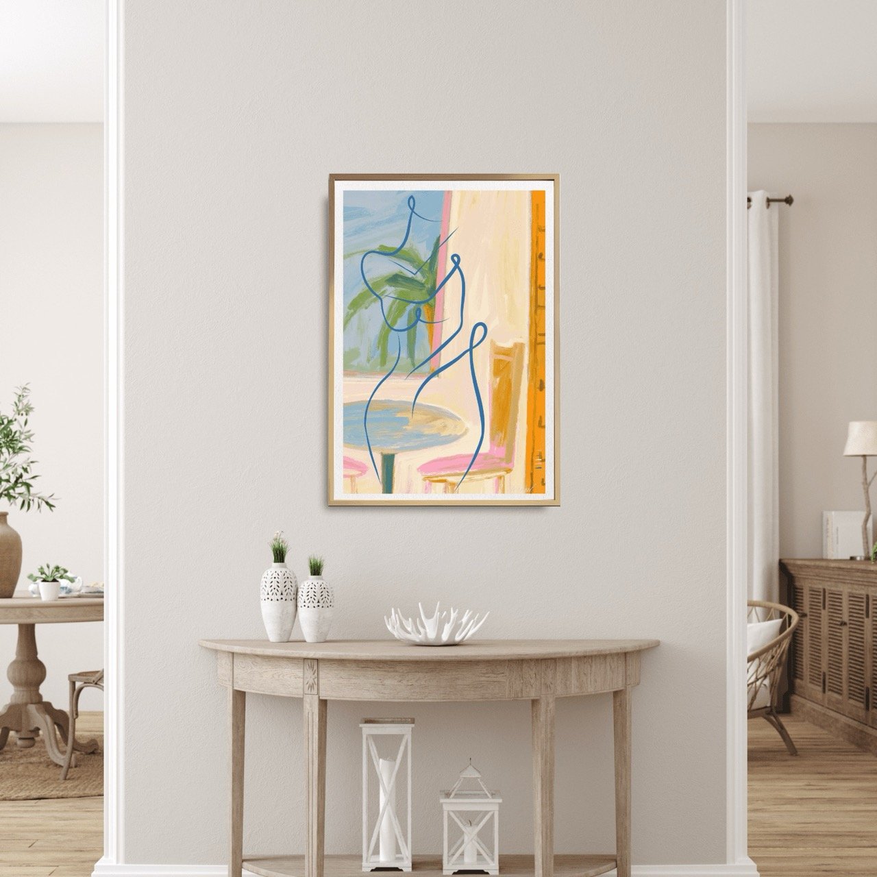 Nude Female with Summery Interior Art Print, Sydney Artist - Eternal Art Prints - Eternal Art & Design