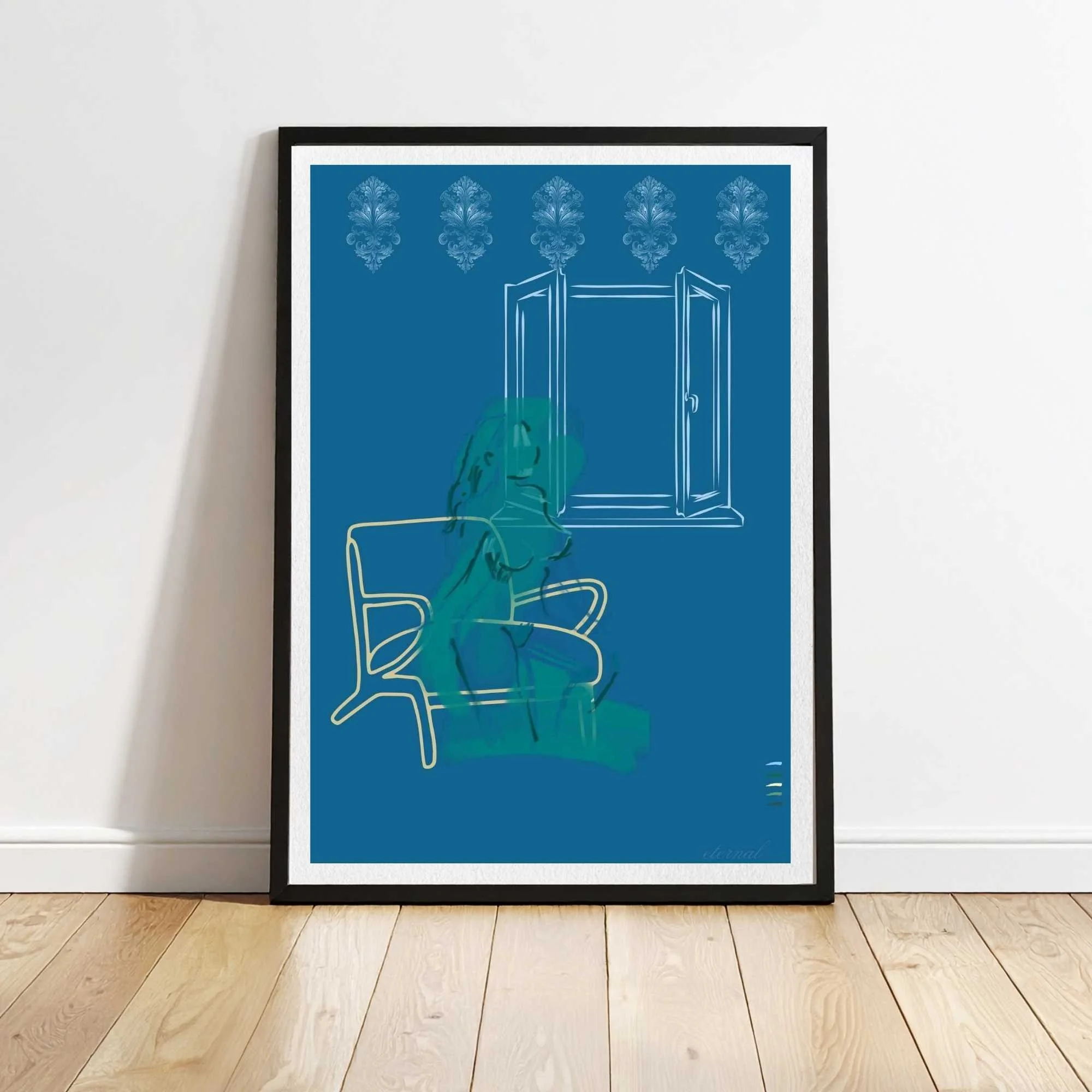 Female figure Nude in Window Wall Art Print, Sydney Artist - Eternal Art Prints - Eternal Art & Design