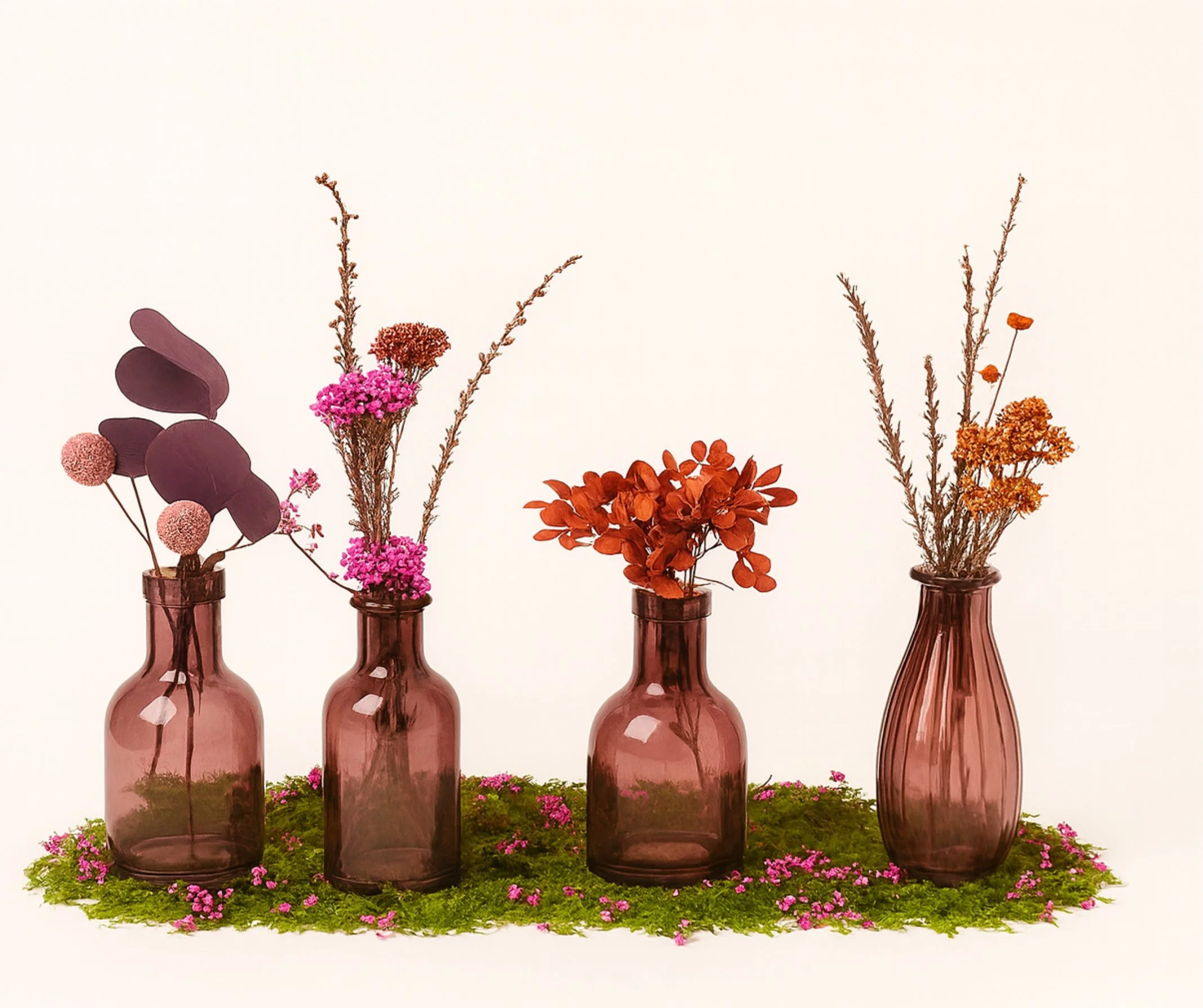 Love Bud Styling Set Mulberry- Eternal Stems. Handcrafted dried & preserved arrangement - Eternal Art & Design