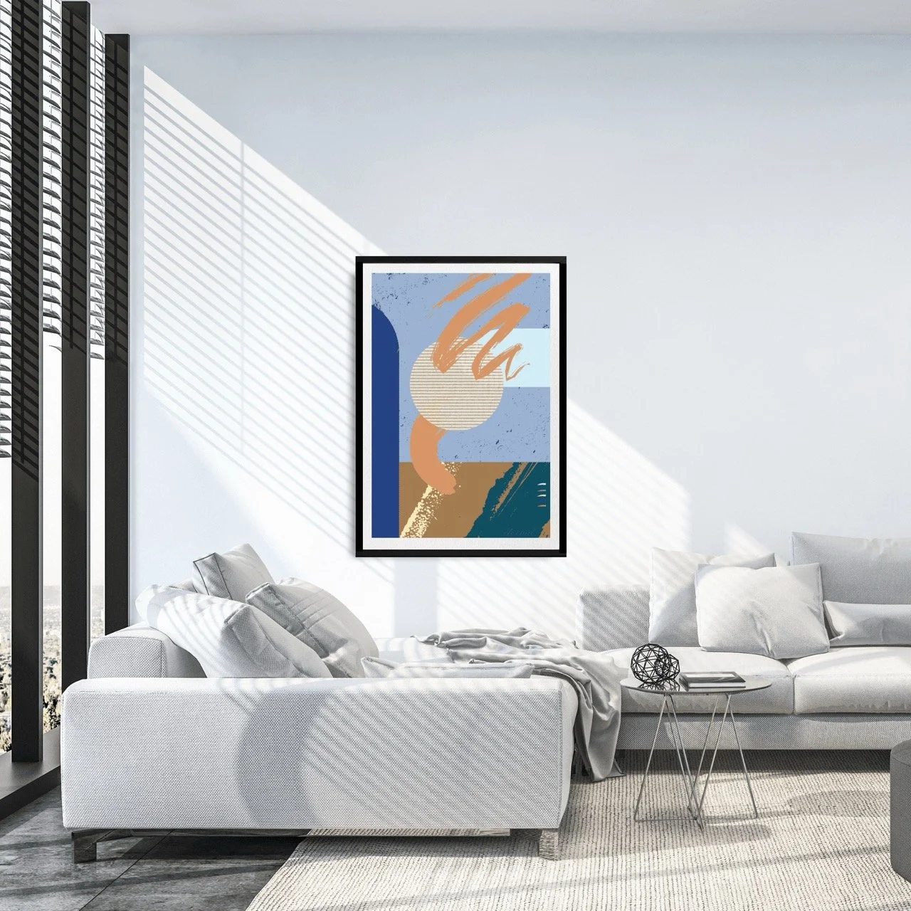 Modern Abstract Brushstrokes Art Print - Sydney Artist, Eternal Art Prints - Eternal Art & Design