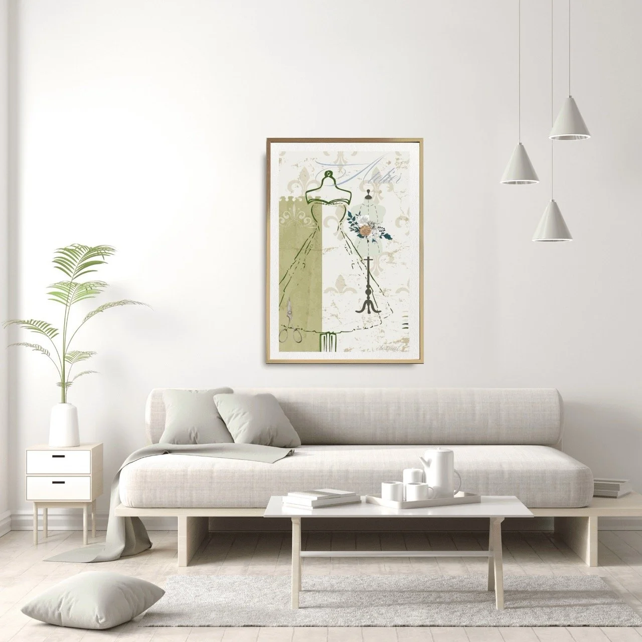 Atelier Fashion Mannequins Art Print, Eternal Art Prints Sydney - Eternal Art & Design