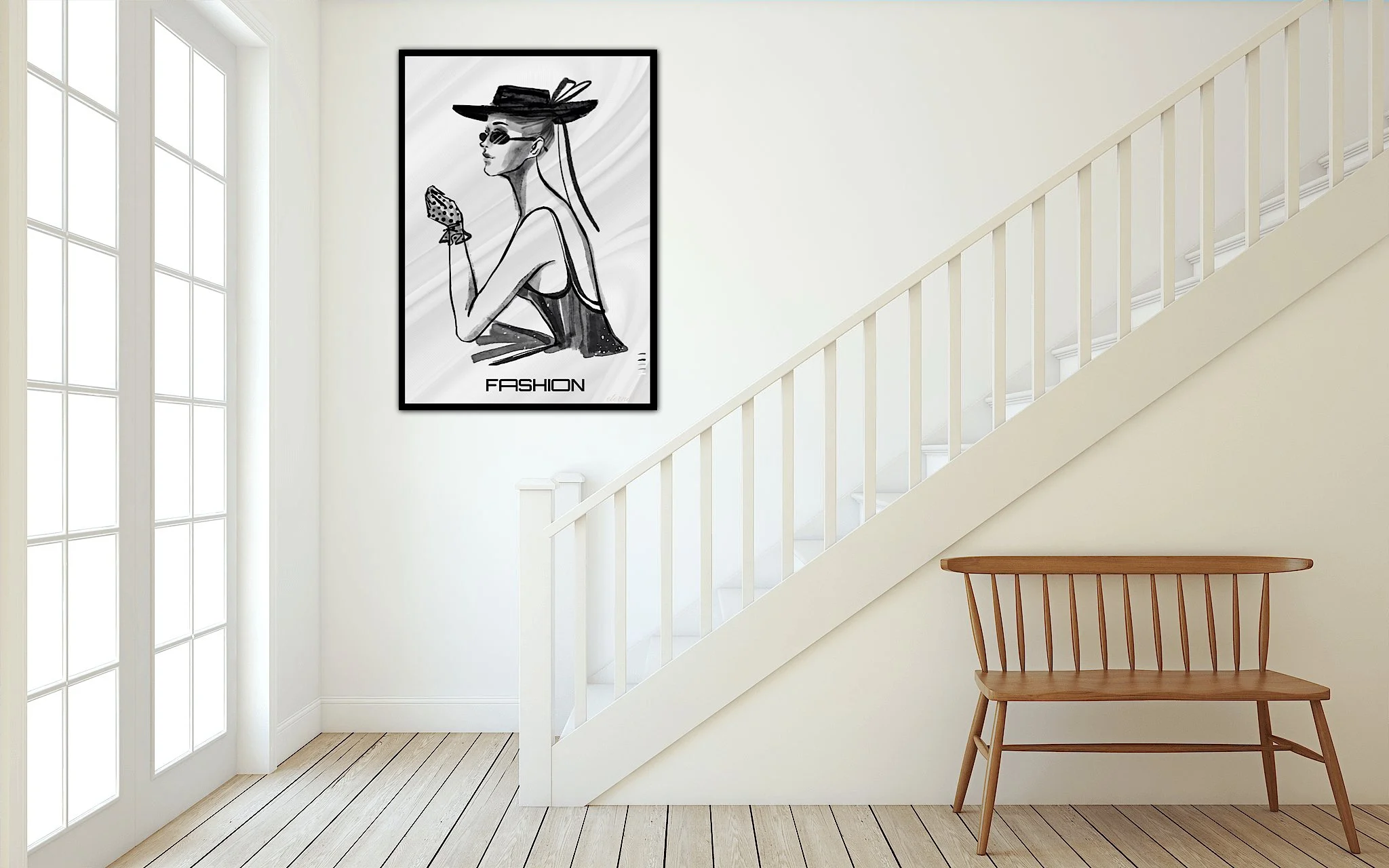 Fashion-inspired Woman in Style Art Print - Sydney Artist, Eternal Art & Design - Eternal Art & Design
