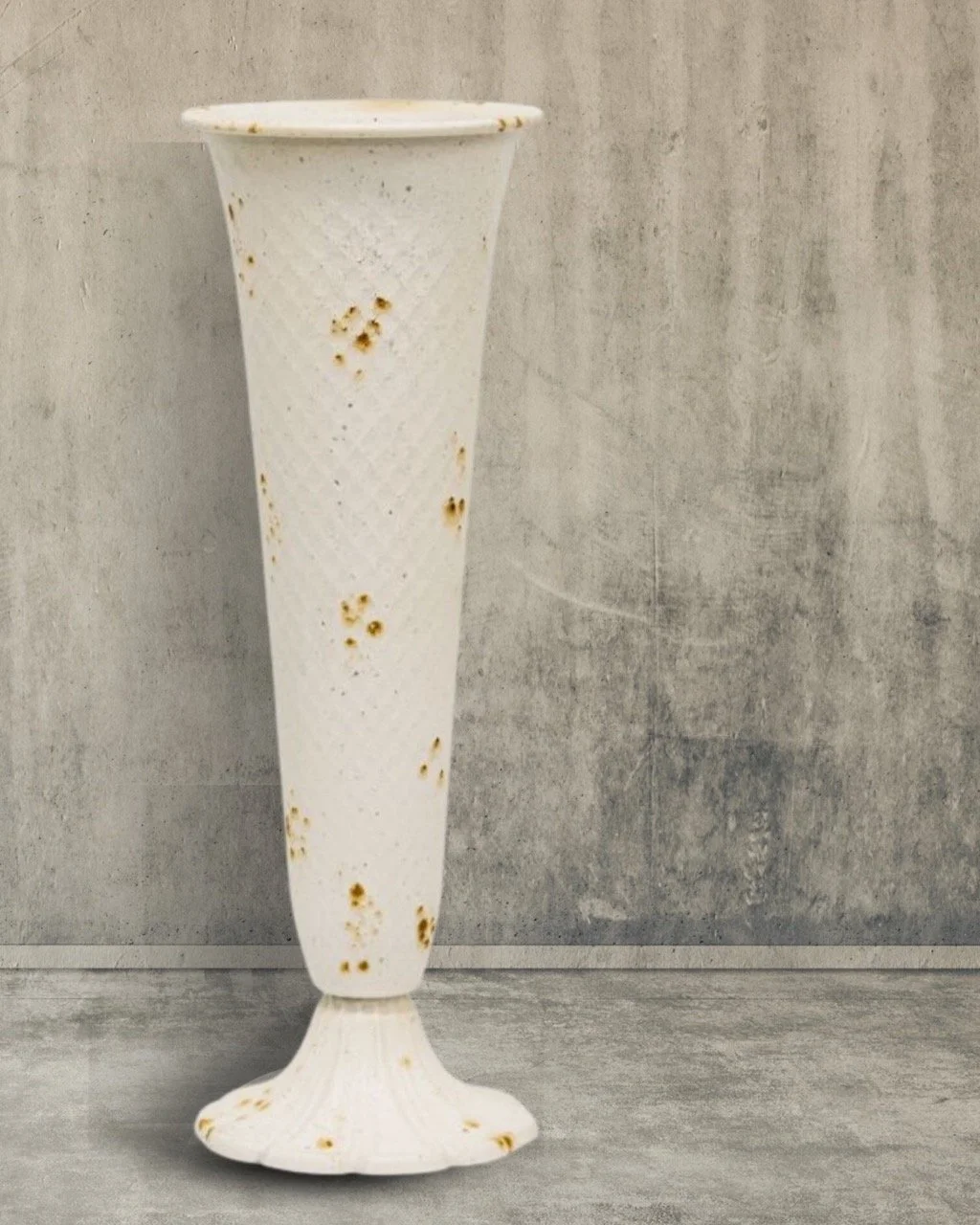 French Provincial Tall Footed Vase - 45cm White Centrepiece - Eternal Art & Design Sydney - Eternal Art & Design
