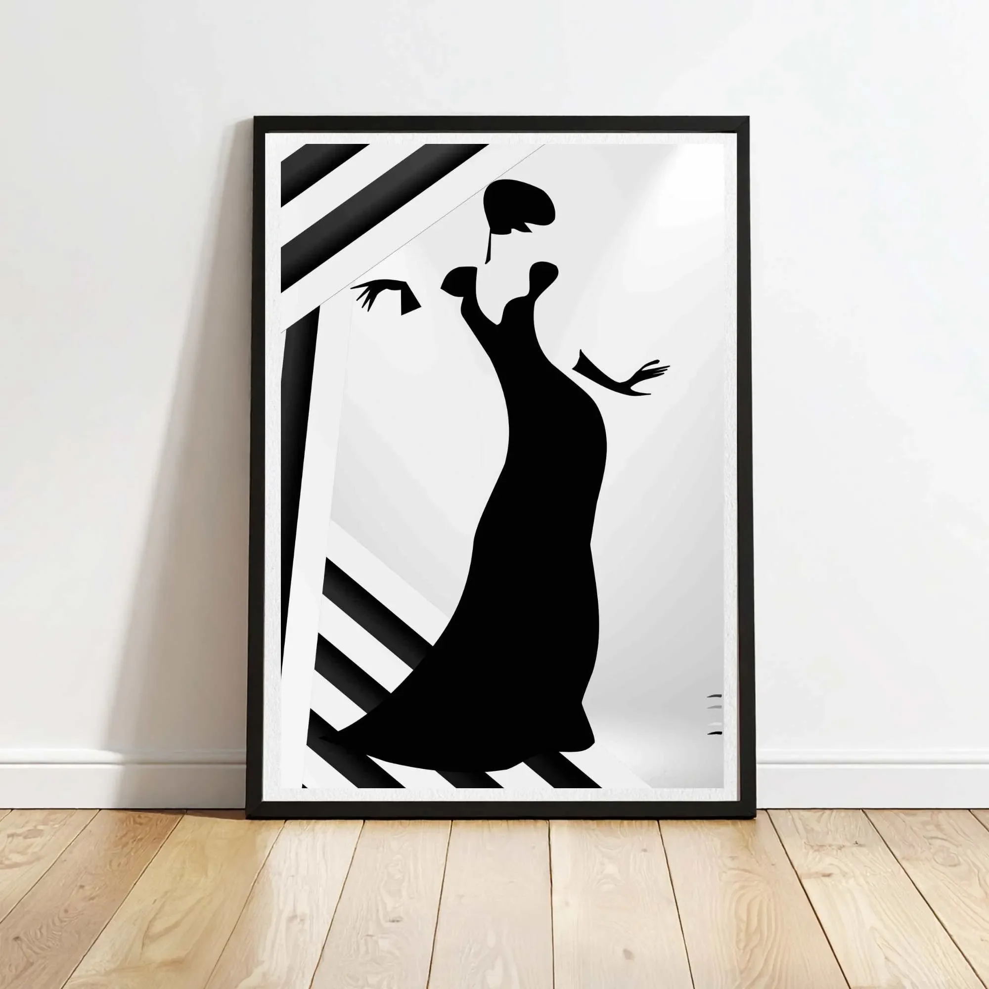 black framed woman in gloves print N10050 cnr_converted.webp