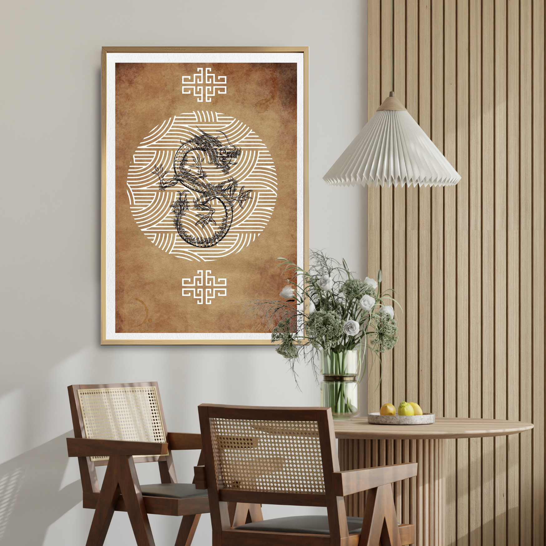 Oriental Dragon Wall Art Print, Eternal Art Prints - Eternal Art & Design