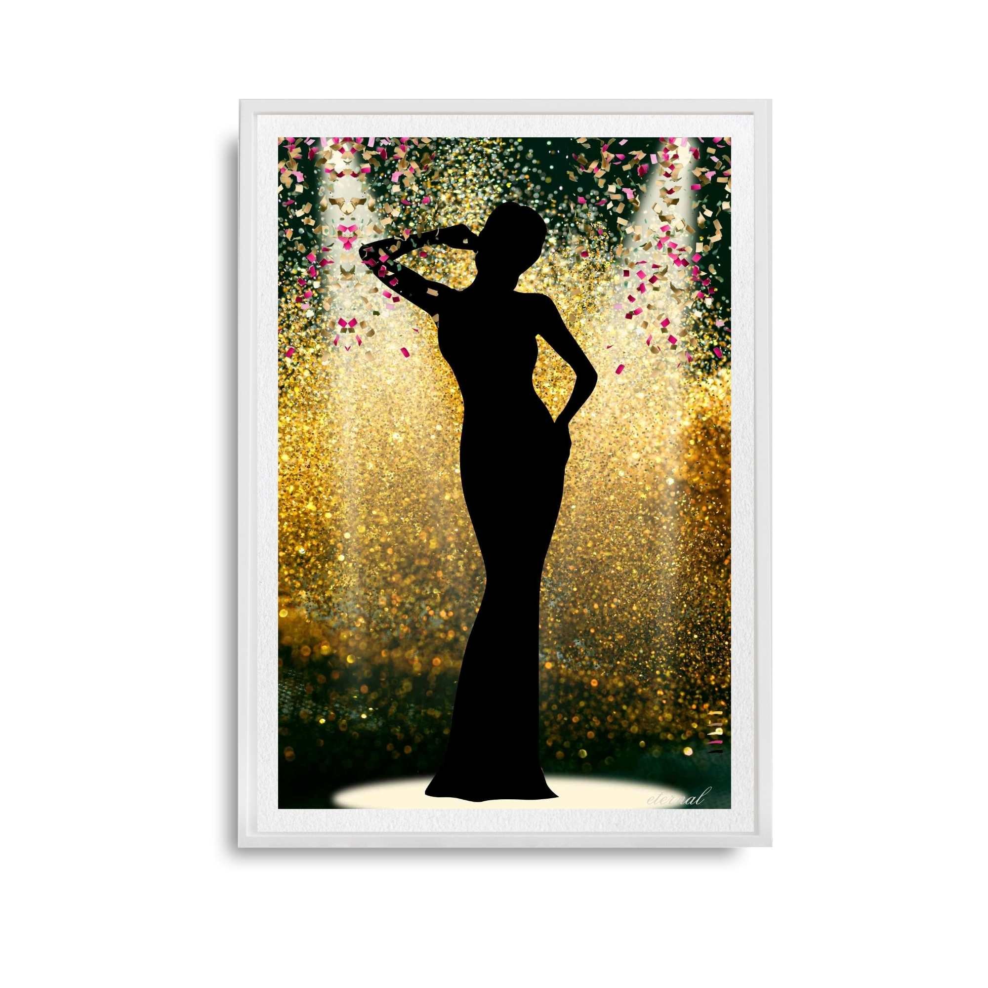 Gold Stage Icon Art Print - Sydney Artist, Eternal Art Prints - Eternal Art & Design