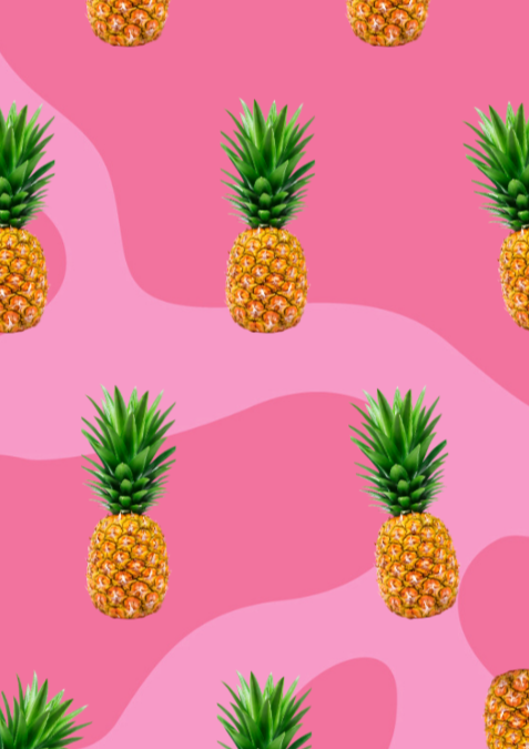 Pineapple passion Retro Wall Art Print, Eternal Art & Design - Eternal Art & Design