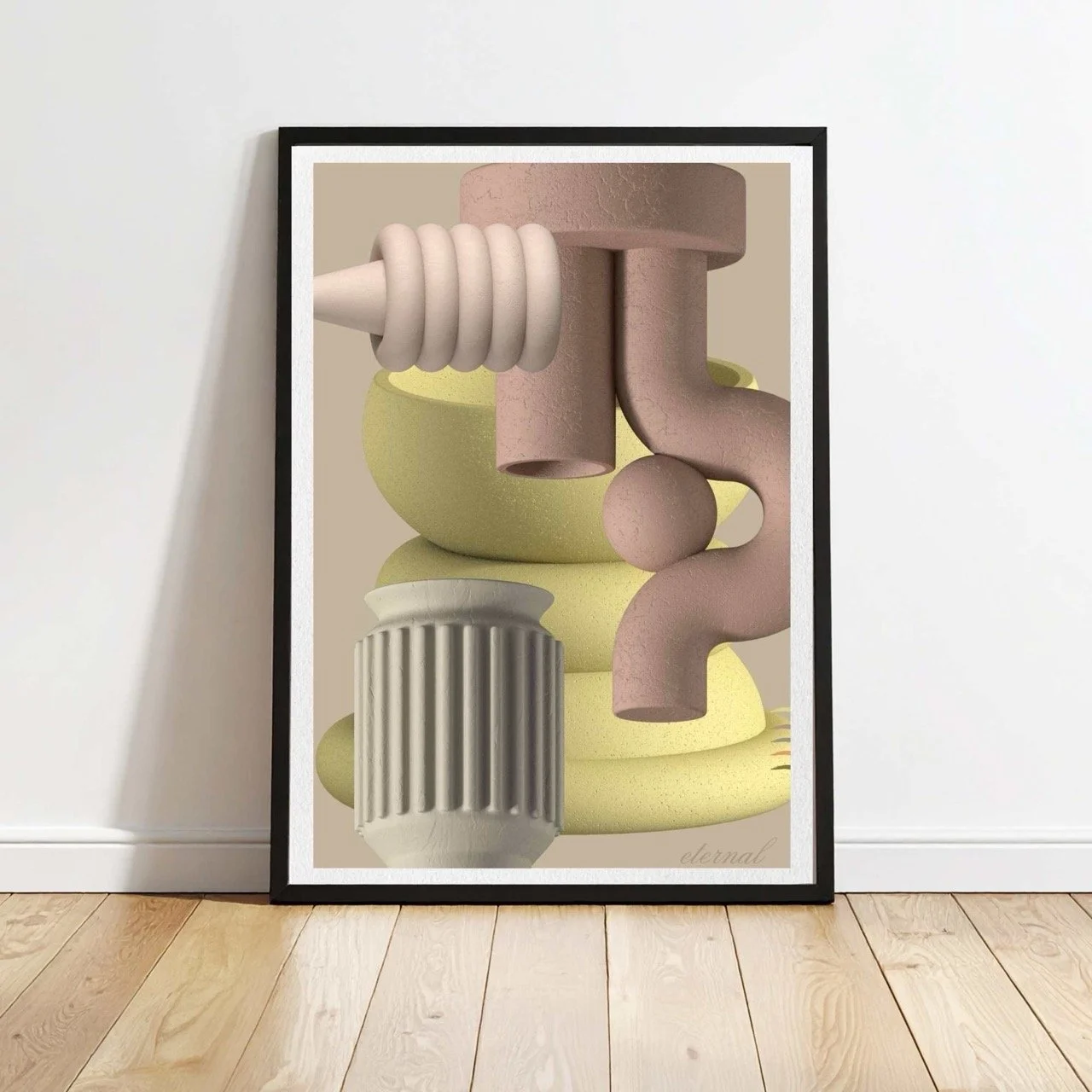 Modern Abstract Forms 3 Art Print- Sydney Artist, Eternal Art Prints