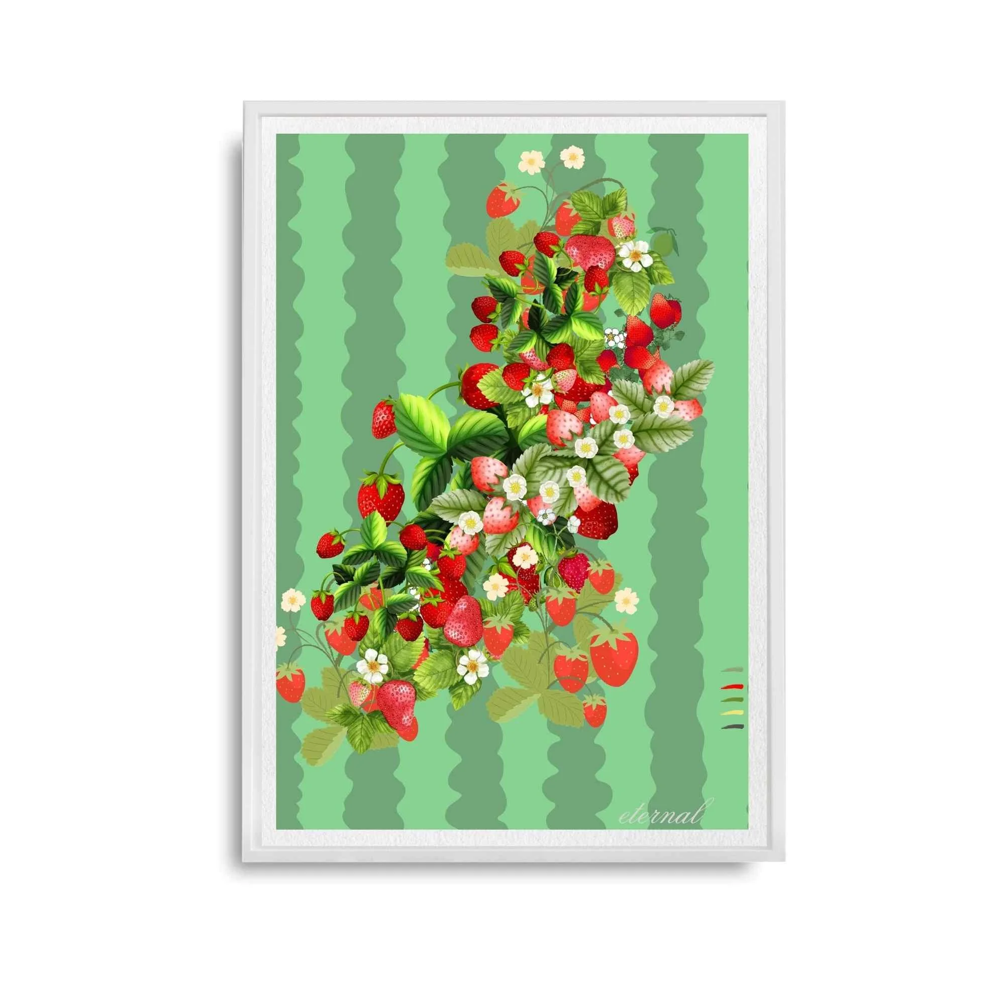 Strawberry Delight Botanical Print - Special Edition Wall Art Eternal Art Prints - Eternal Art & Design
