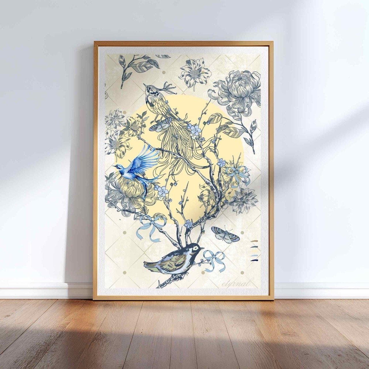 Botanicals & Birds Wall Art Print, Eternal Art Prints - Eternal Art & Design