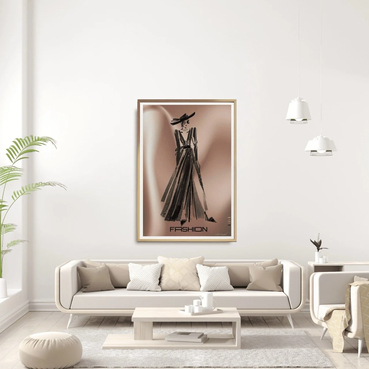 Fashion Stylist Female Silhouette Runway Print 1 - Sydney Artist, Eternal Art Prints - Eternal Art & Design