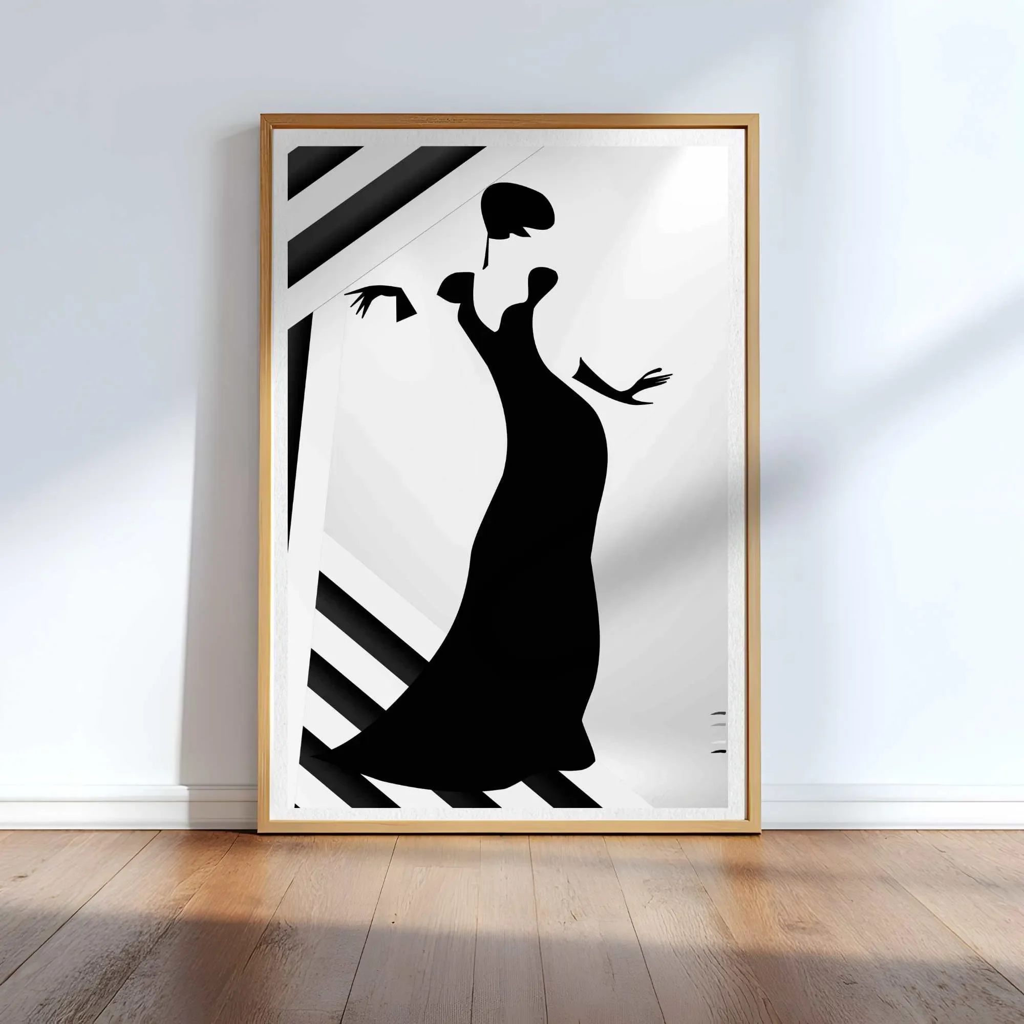 oak framed woman in gloves print N10050 cnr_converted.webp