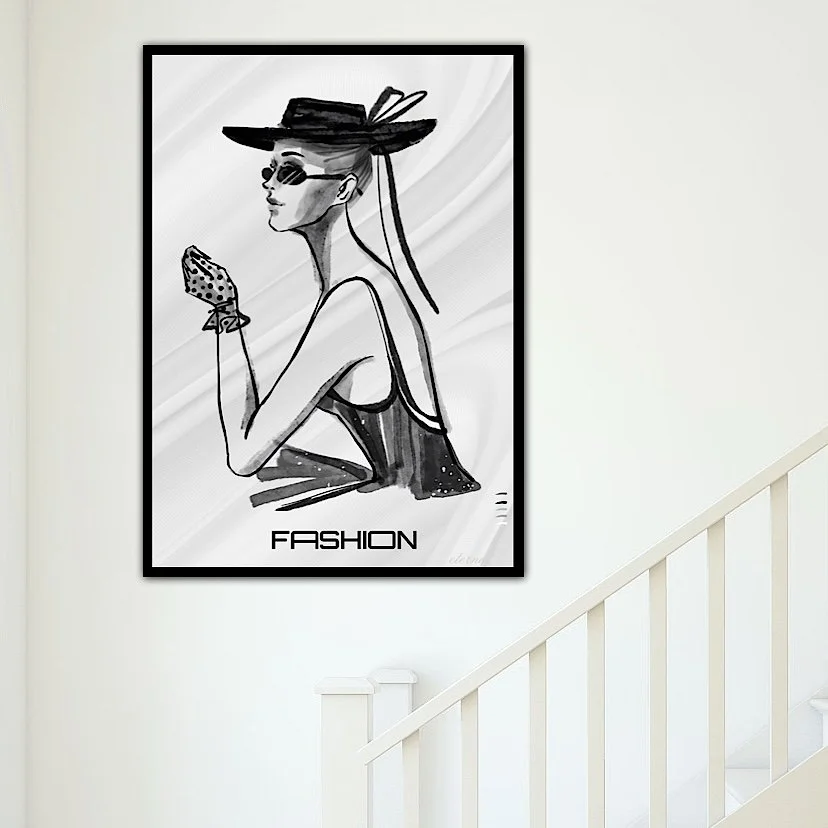 Fashion-inspired Woman in Style Art Print - Sydney Artist, Eternal Art & Design - Eternal Art & Design