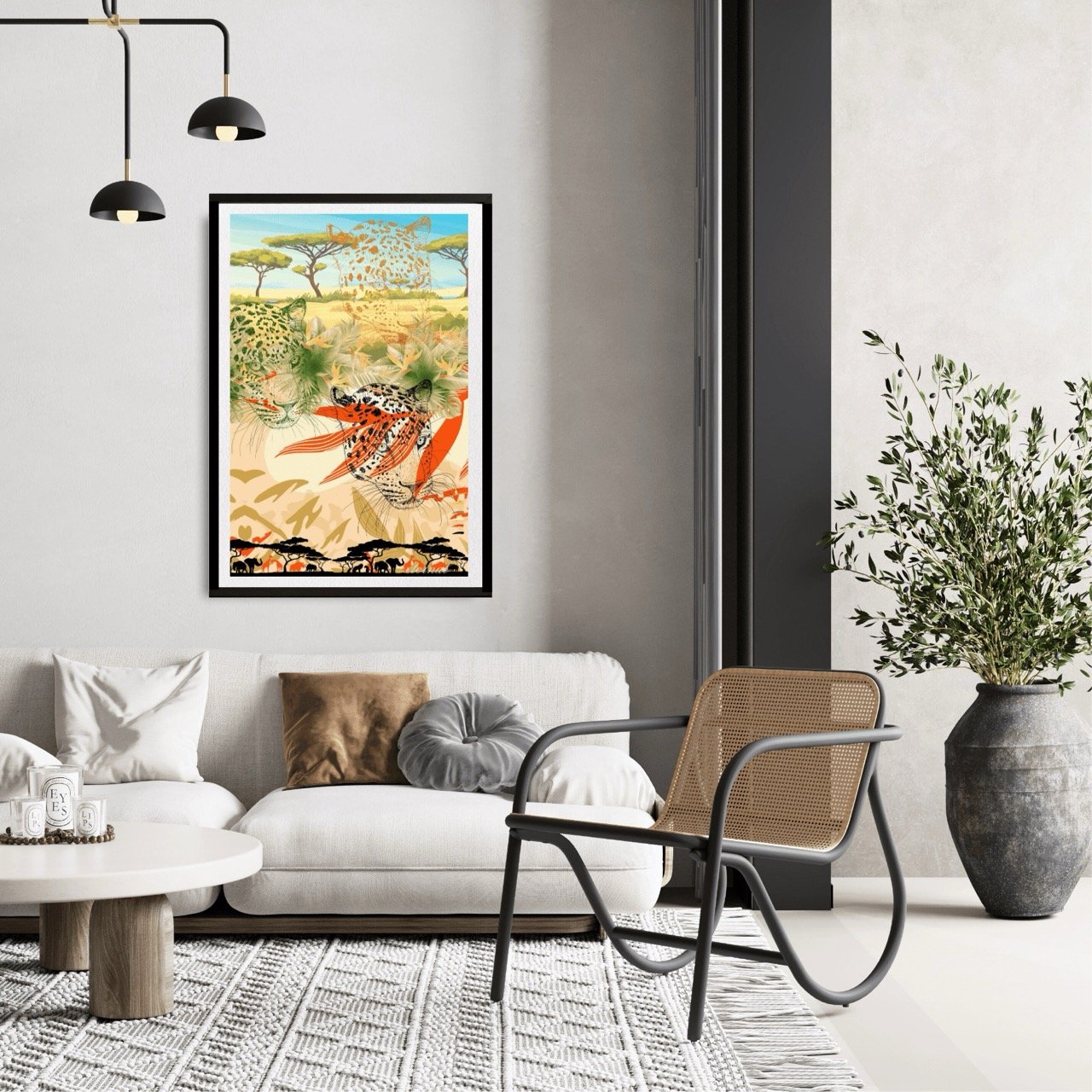 Cheetah on the Savannah Plains Wall Art Print, Eternal Art Prints - Eternal Art & Design