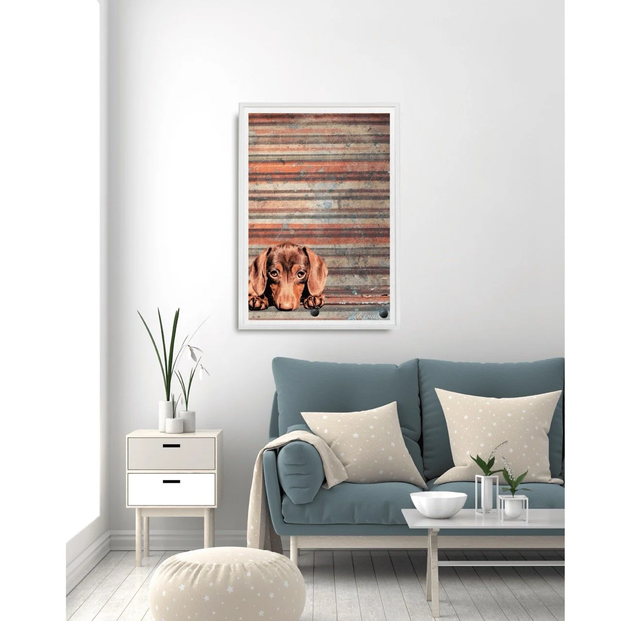 white-framed-dachshund-print2.-A10025 Large.jpeg