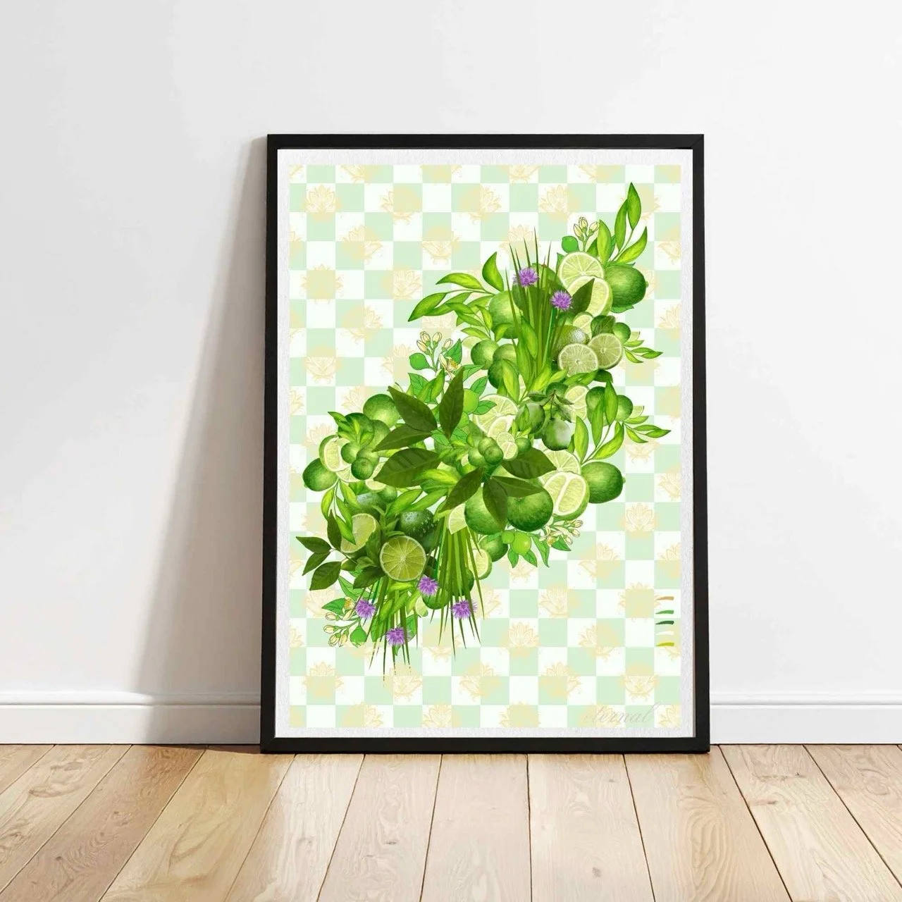 Lime Blossom Wall Art Print, Eternal Art Prints - Eternal Art & Design
