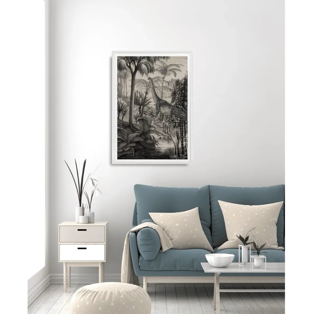 white-framed-brontosaurus-print2.-A10009 Large_converted.webp