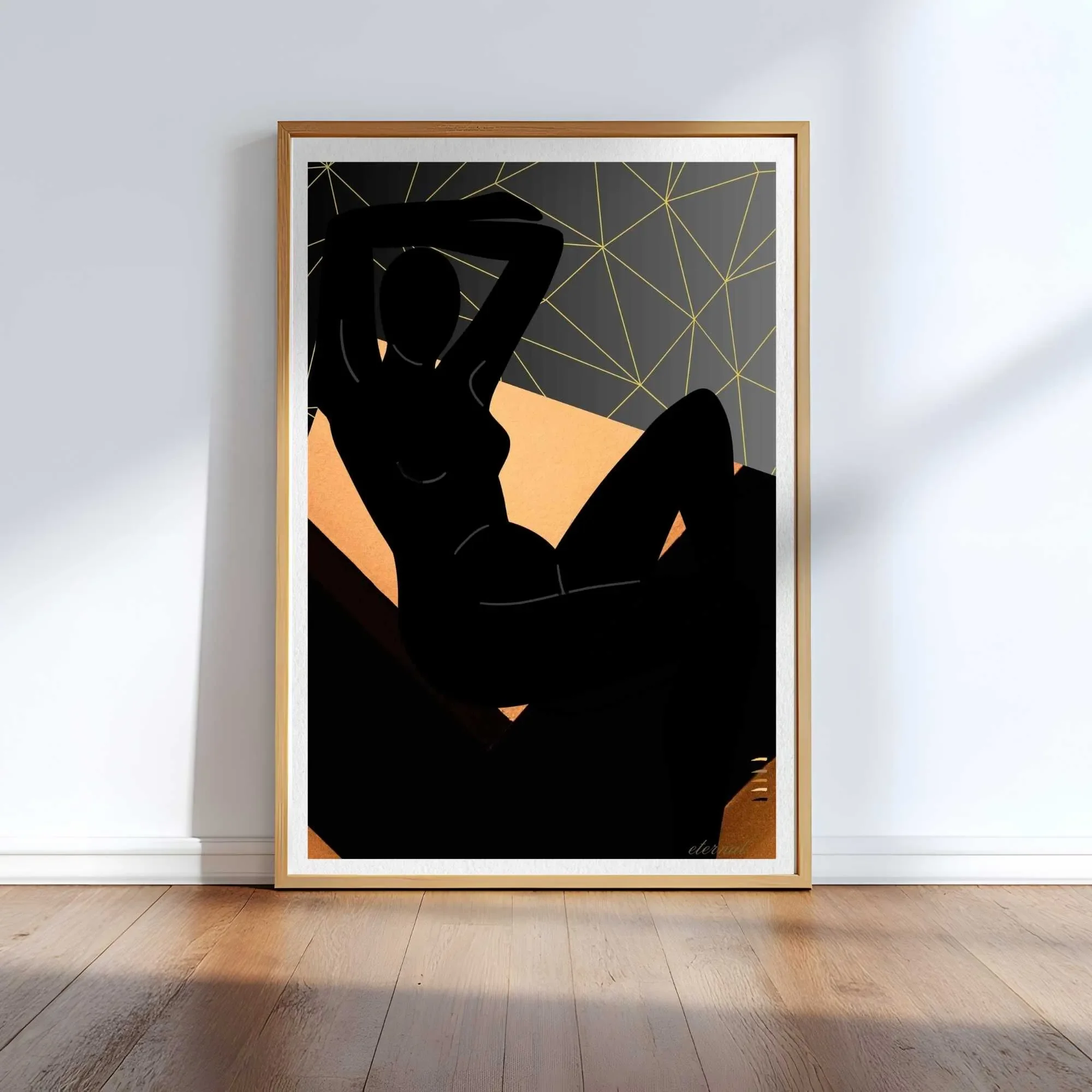 oak framed nude sketch  N10018 cnr_converted.webp