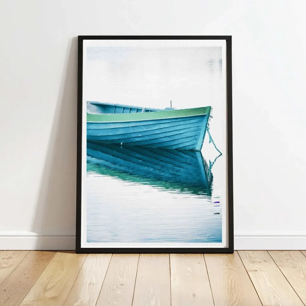 black framed boat print I10095 Large cnr_converted.webp