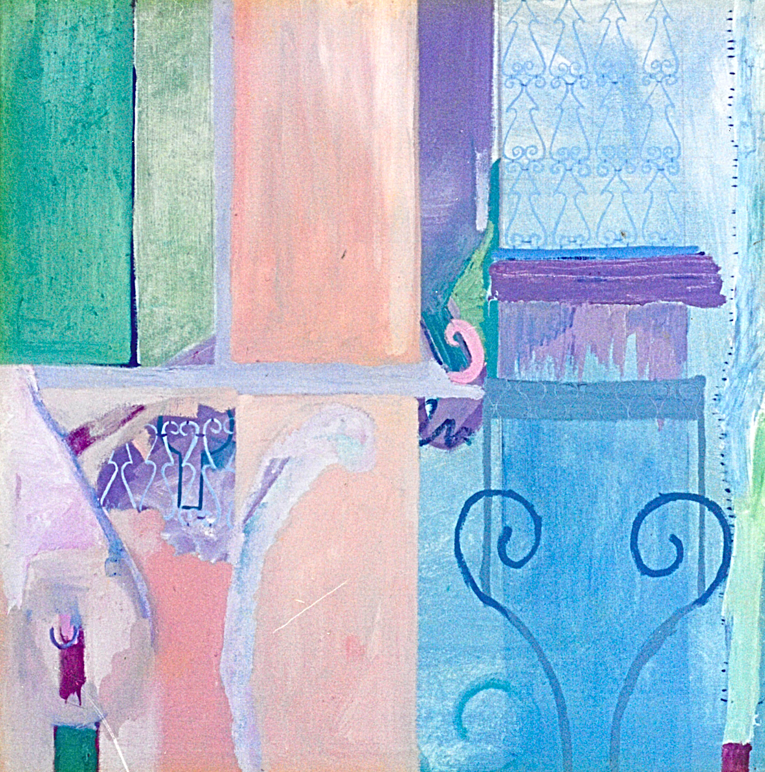 Pastel Spaces | Oil on Canvas | 500mmw x 500mmh PRIVATE OWNER