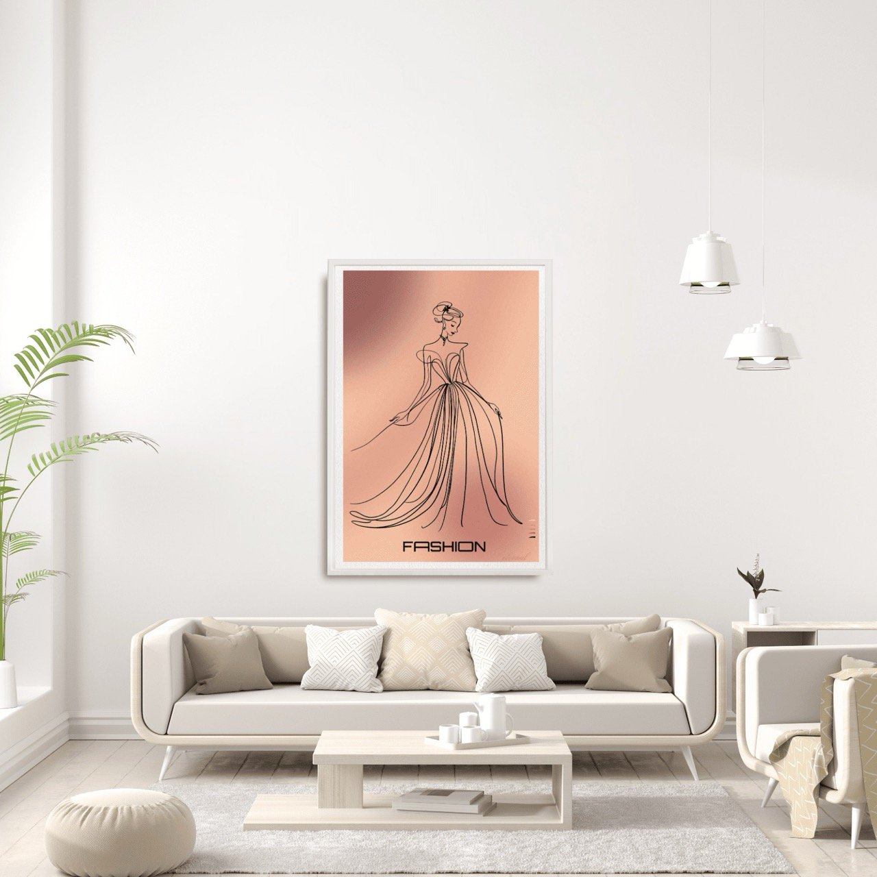 Fashion-inspired Female in Gown Art Print - Sydney Artist, Eternal Art Prints - Eternal Art & Design
