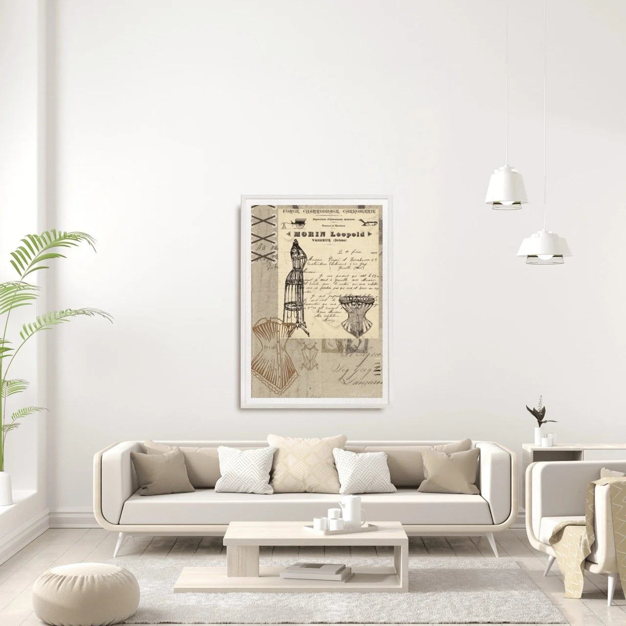 Vintage Corsetry Wall Art Print , Eternal Art Prints - Eternal Art & Design