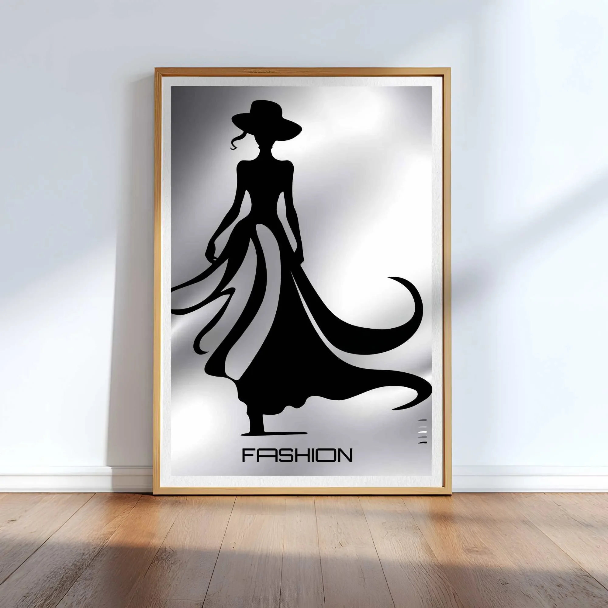 oak framed woman with hat print N10044 cnr_converted.webp