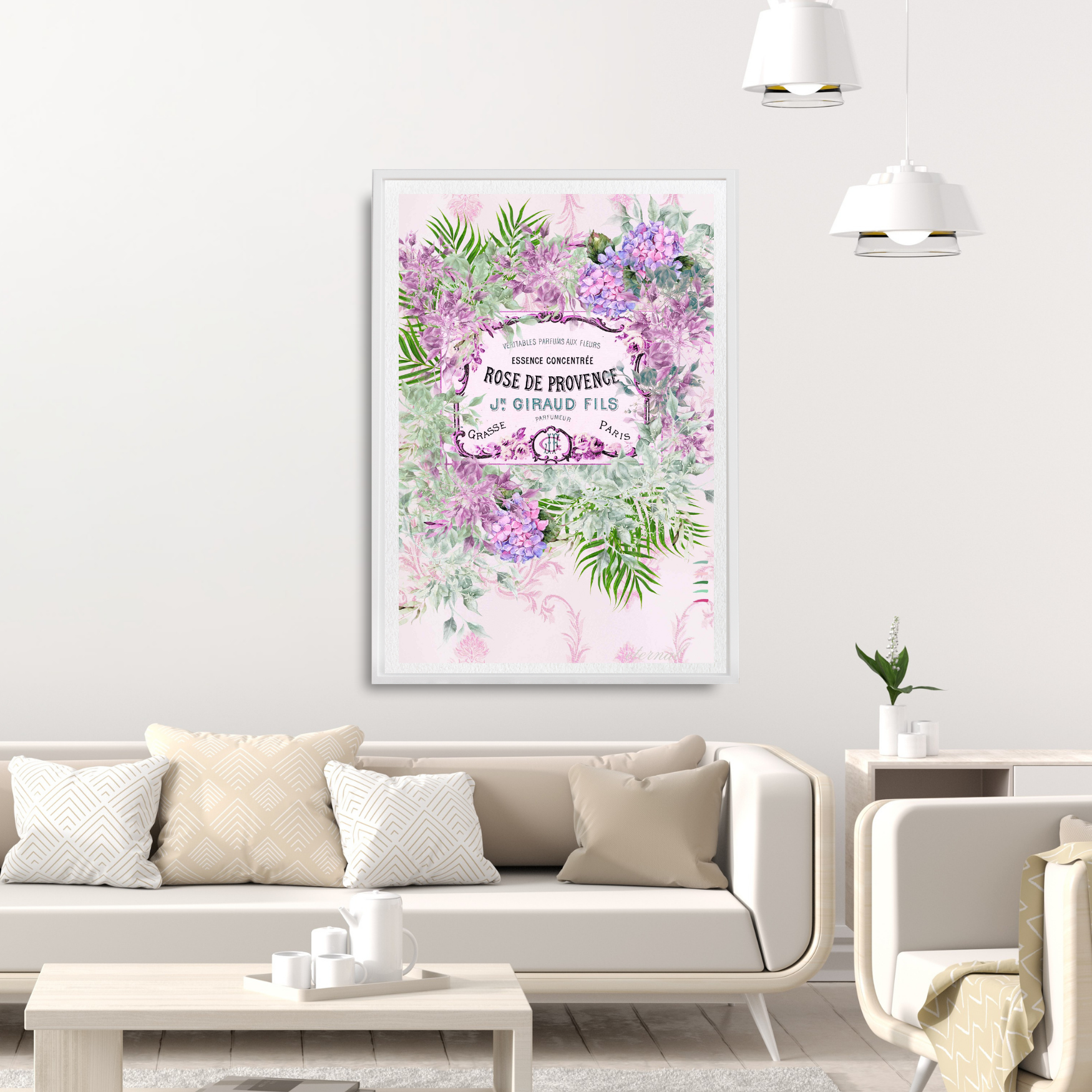 "Rose de Provence" Botanical Print - Special Edition Wall Art Eternal Art Prints - Eternal Art & Design