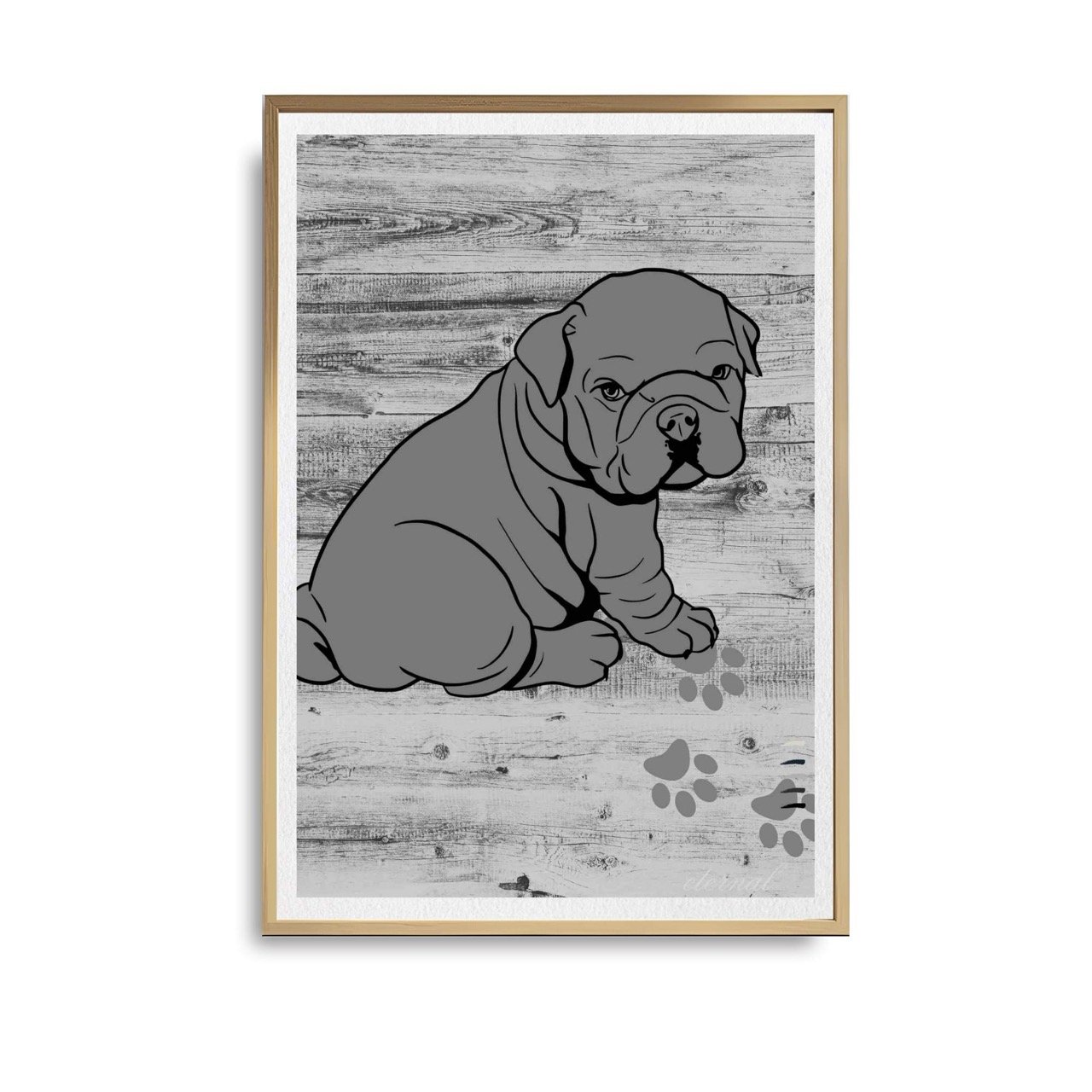 Puppy French Bulldog Wall Art Print - Sydney Artist, Eternal Art Prints - Eternal Art & Design