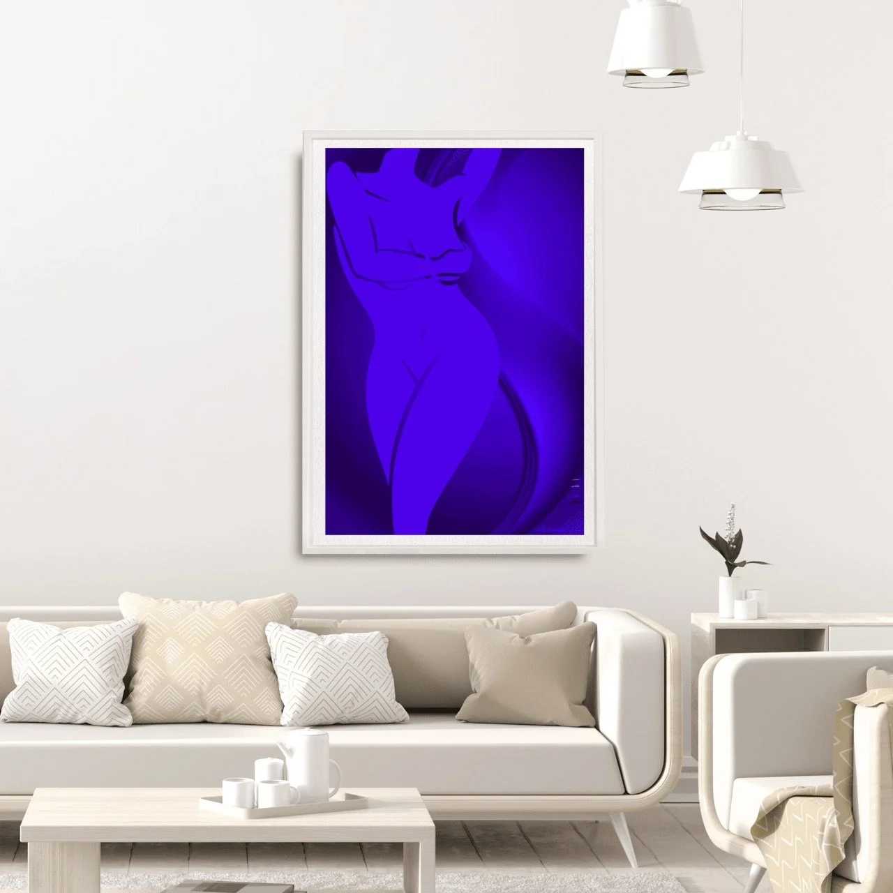 Female Figure in Purple Art Print, Sydney Artist - Eternal Art Prints - Eternal Art & Design