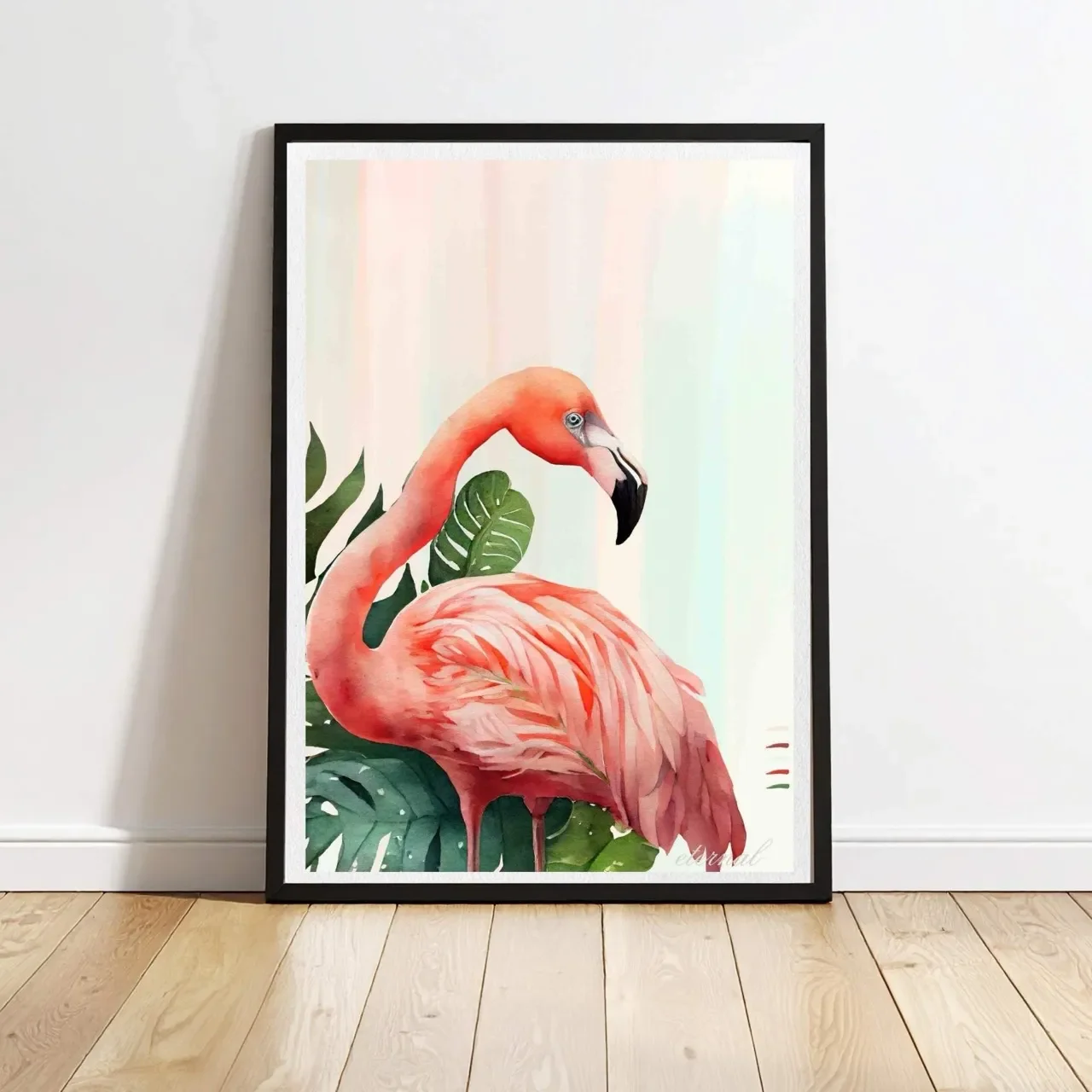 black framed flamingo print A10038 Large cnr_converted.webp