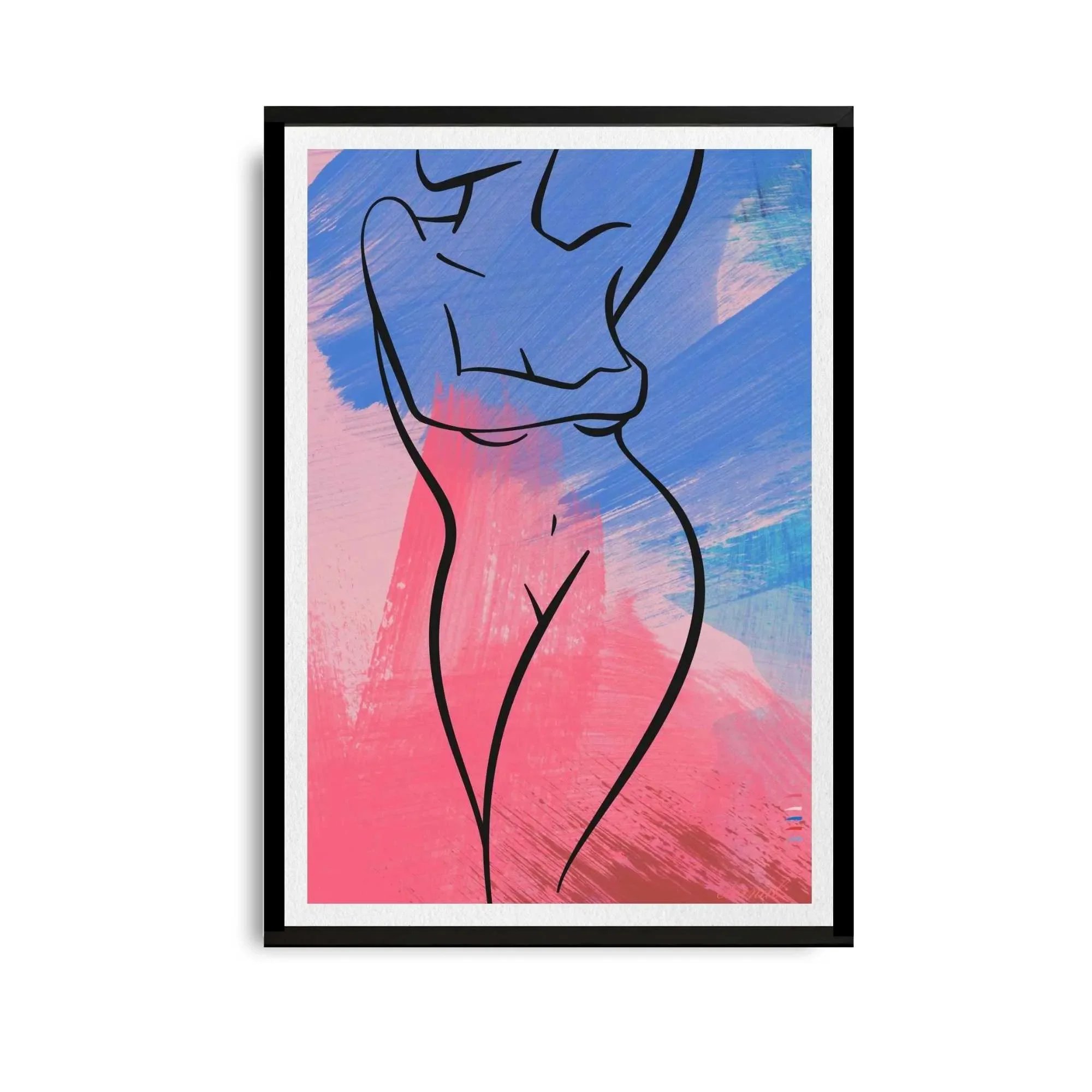 black framed figure print. N10038 wht bg_converted.webp