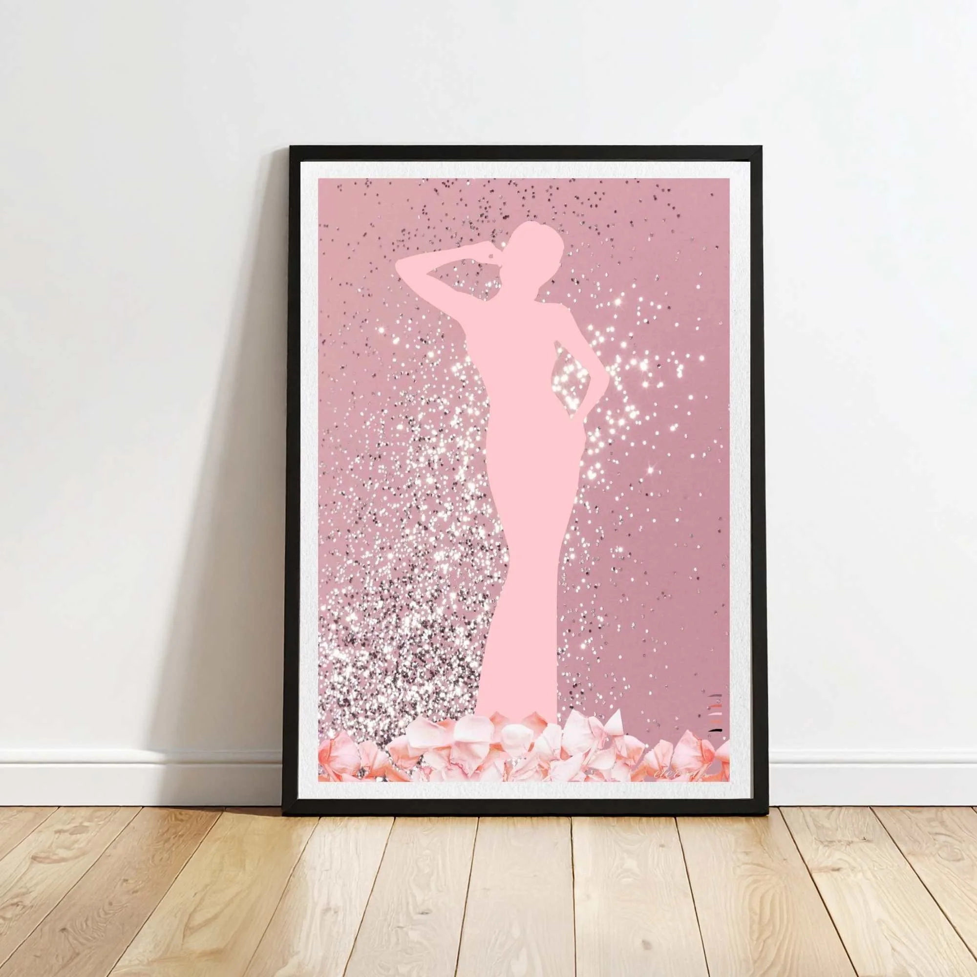Pink Female Glitterati Stage Icon Art Print - Sydney Artist, Eternal Art Prints