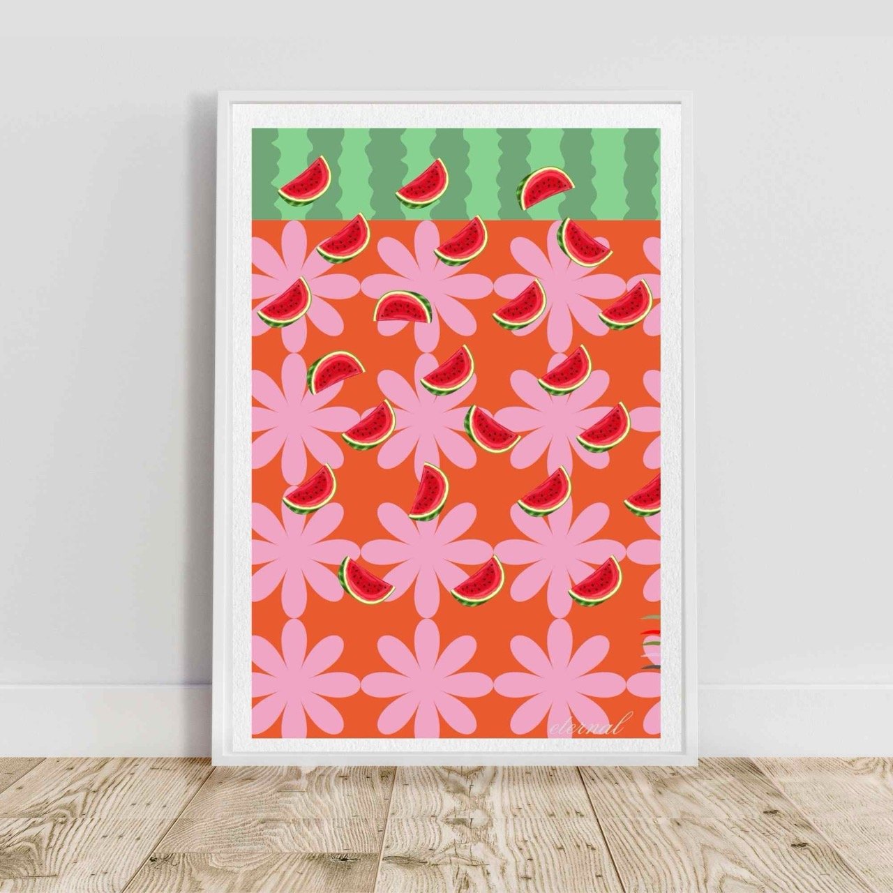 Watermelon Retro Kitchen Wall Art Print, Eternal Art Prints - Eternal Art & Design