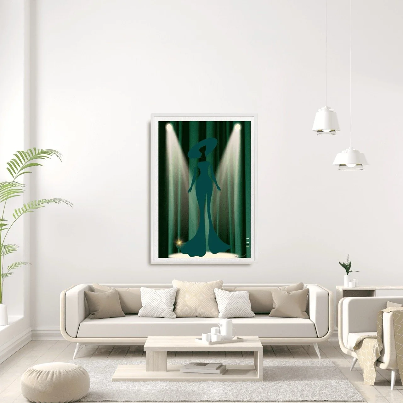 Rainbow Stage Icon in Gree Art Print - Sydney Artist, Eternal Art Prints - Eternal Art & Design