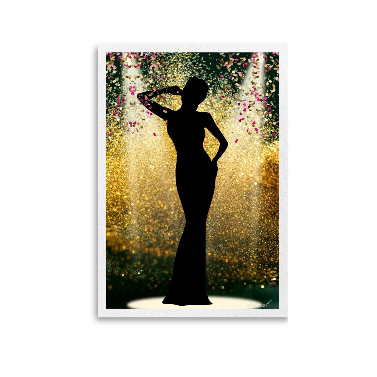 Gold Stage Icon Art Print - Sydney Artist, Eternal Art Prints - Eternal Art & Design