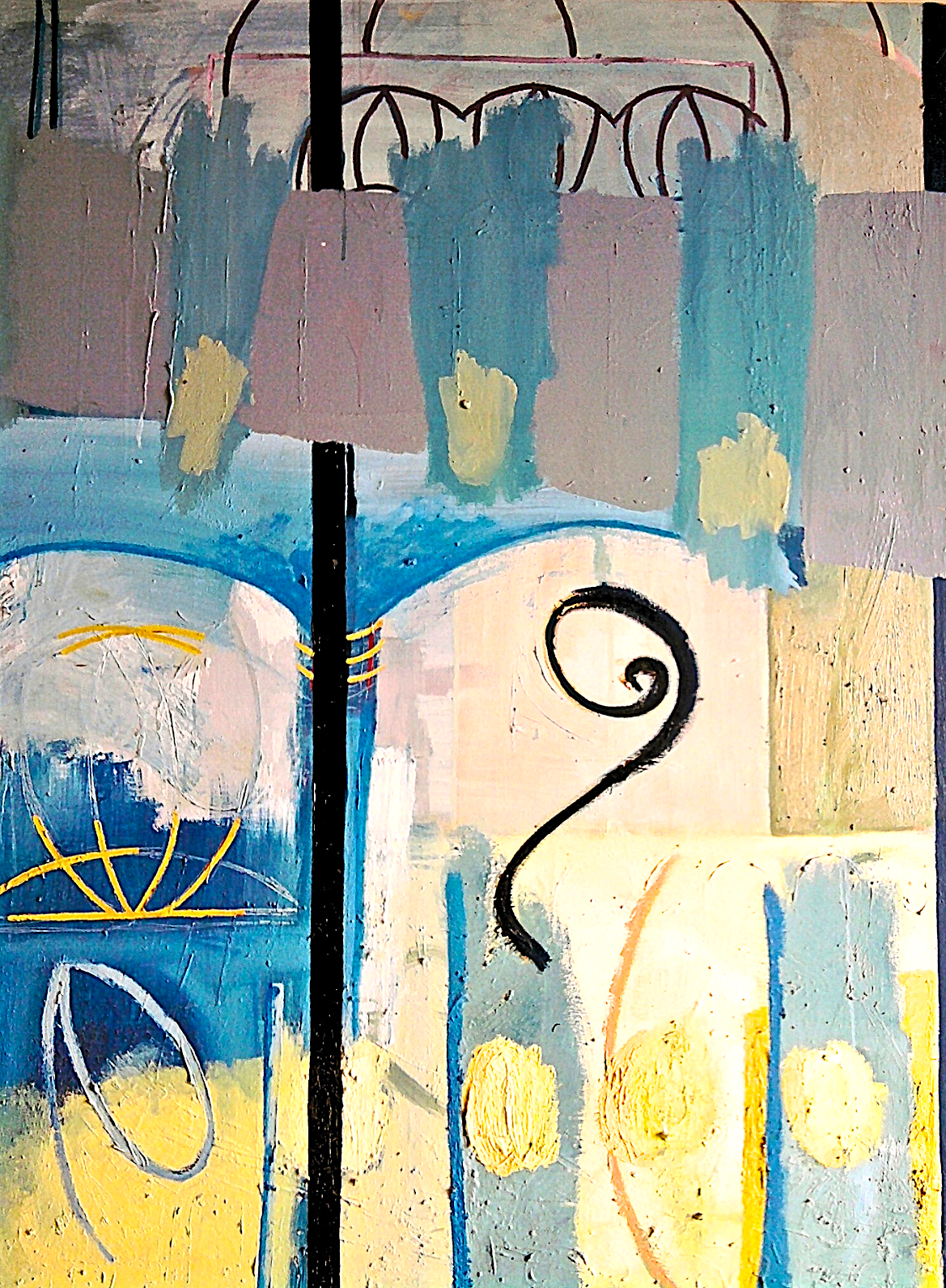 Blue Swirl | Oil on Canvas | 700mmw x 1250mmh