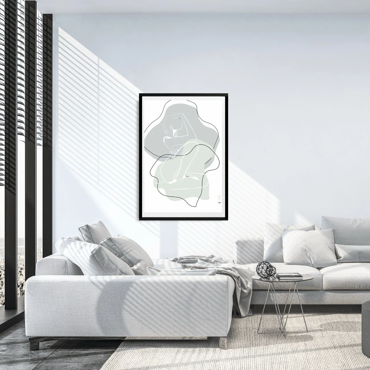 Female Nude Line Drawing Minimalist Wall Art Print, Sydney Artist - Eternal Art Prints - Eternal Art & Design