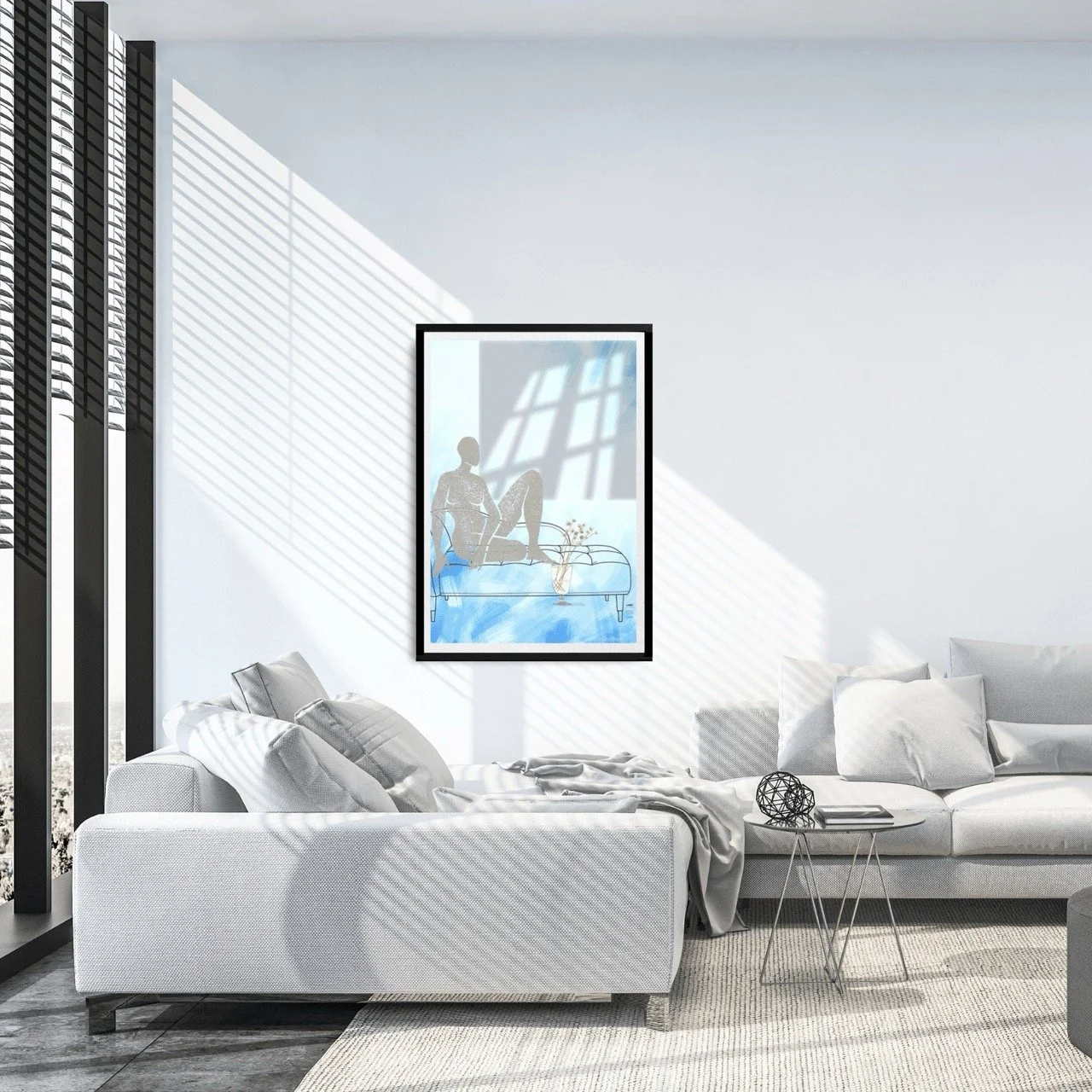 Tranquil Muse: Seated Female Nude Art Print, Sydney Artist - Eternal Art Prints - Eternal Art & Design