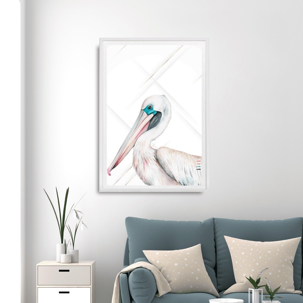 white-framed-pelican-print3.-A10037 Large.jpeg