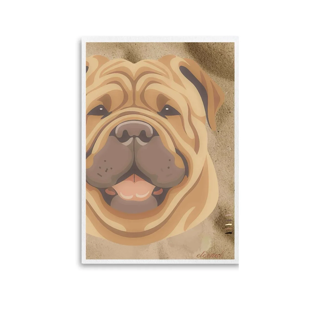 Unframed shar pei print. A10023 Large_converted.webp