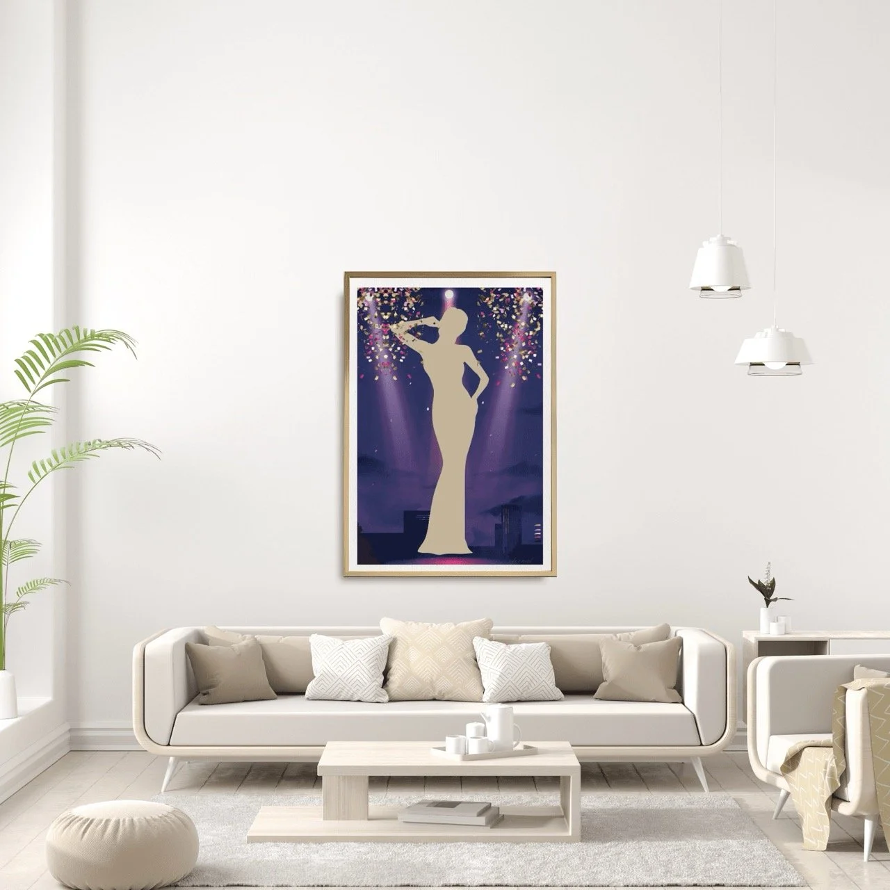Stage Icon in Purple Art Print - Sydney Artist, Eternal Art Prints - Eternal Art & Design