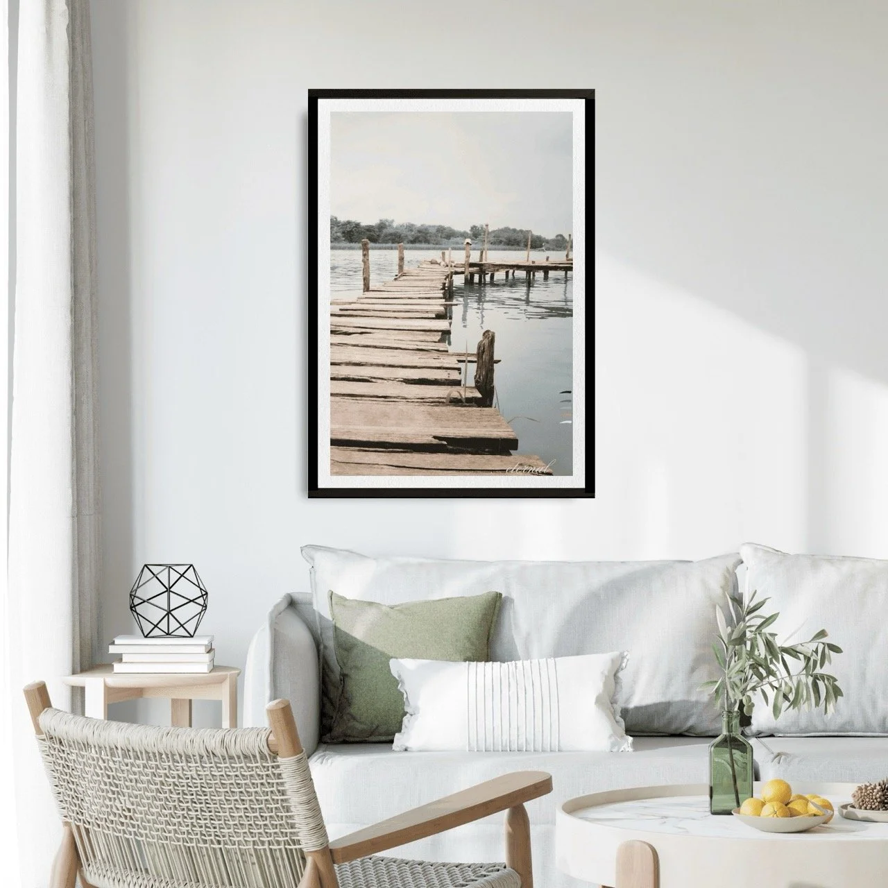 Tranquil Wooden Walkway over Water Wall Art Print, Eternal Art Prints - Eternal Art & Design
