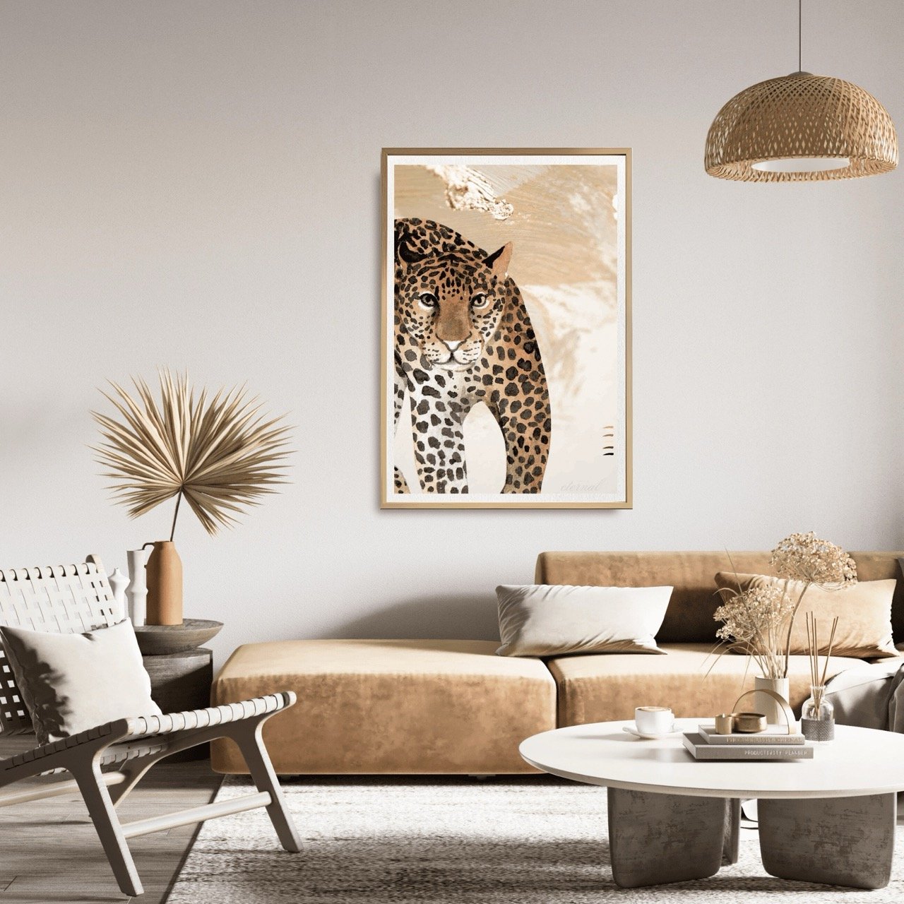Cheetah Big Cat Wall Art Print - Sydney Artist, Eternal Art Prints - Eternal Art & Design
