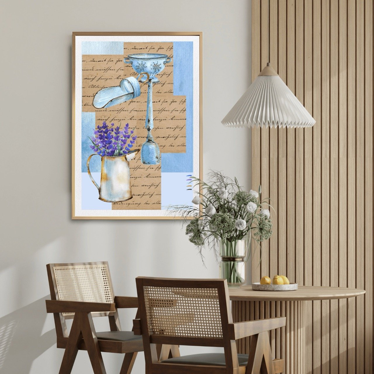 Vintage Charm in Lavender Blue Print - Special Edition Wall Art Eternal Art Prints - Eternal Art & Design
