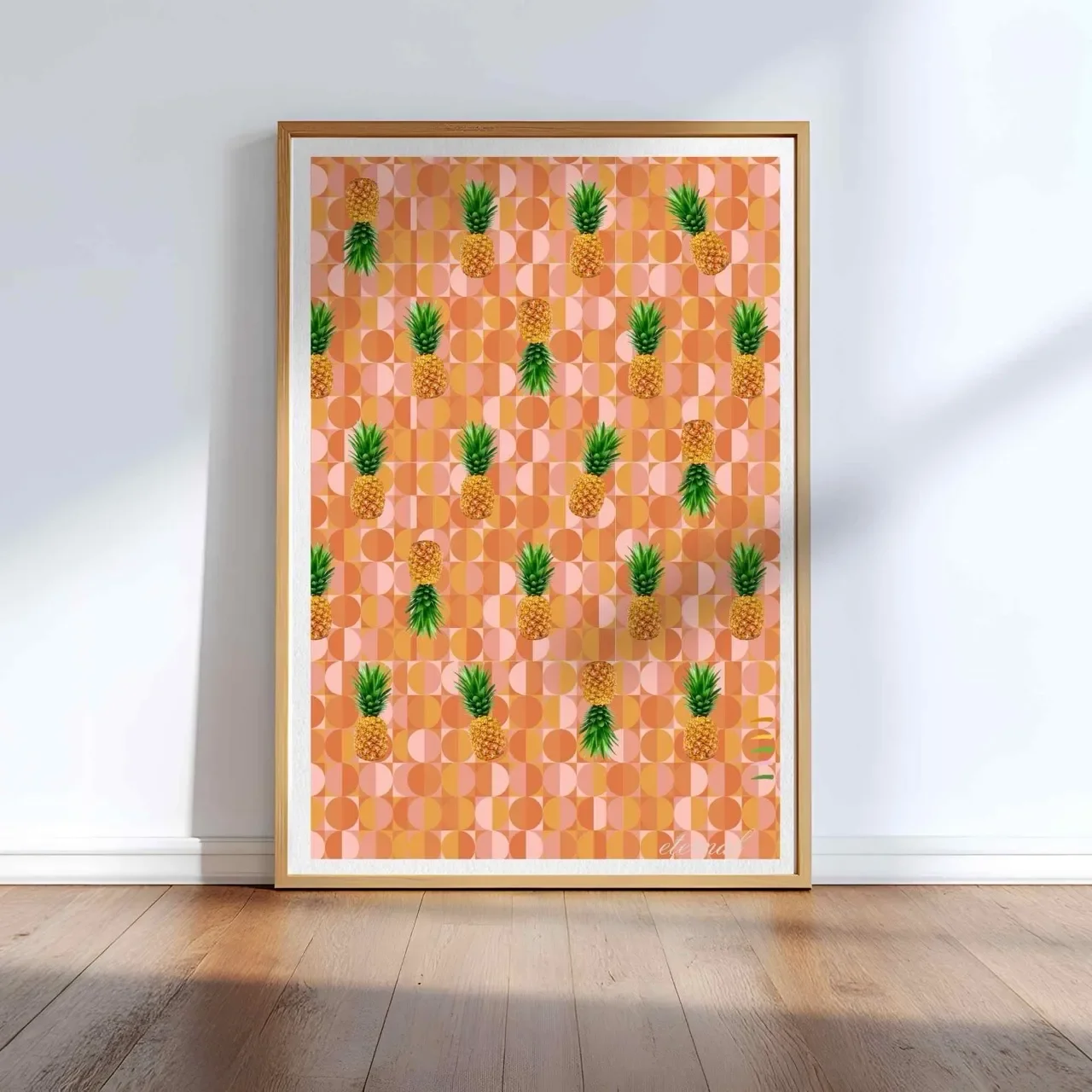 Pineapple Burst Wall Art Print, Eternal Art Prints