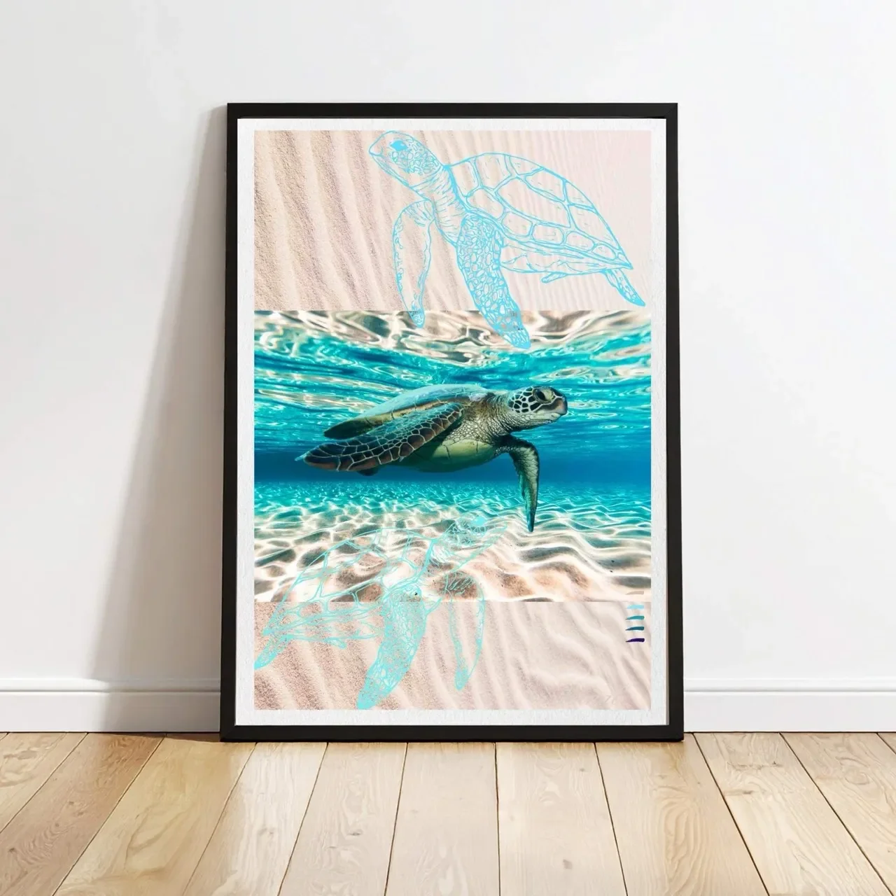 black framed print A10006 Large cnr_converted.webp