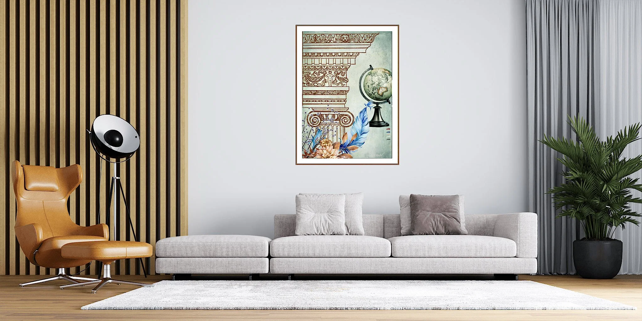 Vintage Architecture & Botanical Old World Print - Special Edition Wall Art Eternal Art & Design - Eternal Art & Design