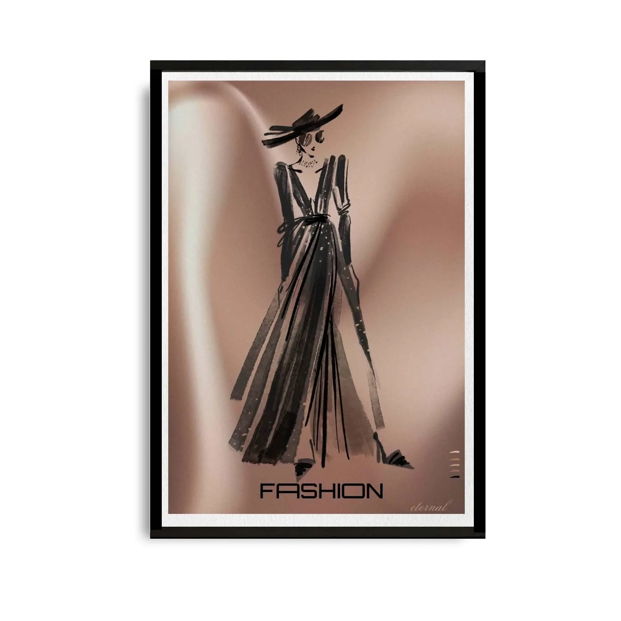 black framed print. N10042 wht bg_converted.webp