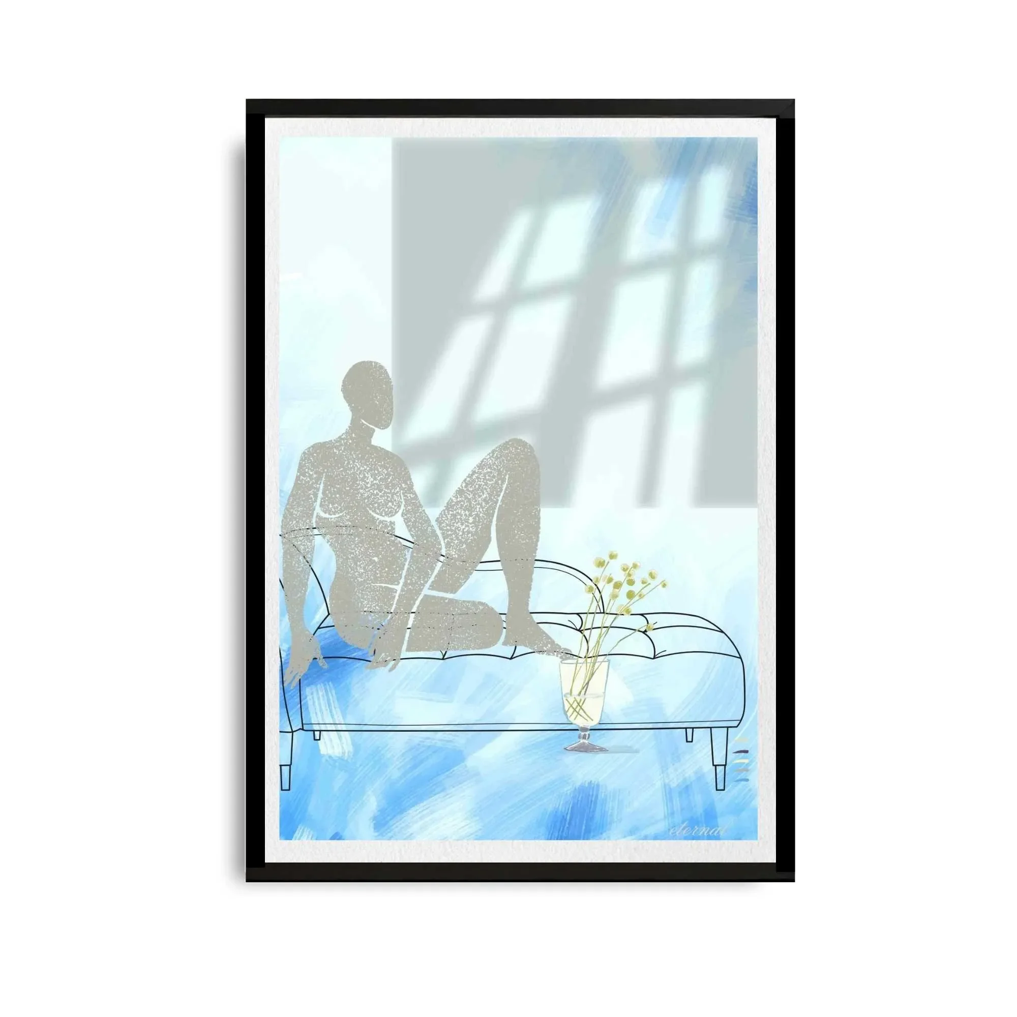 black framed figure print. N10028 wht bg_converted.webp
